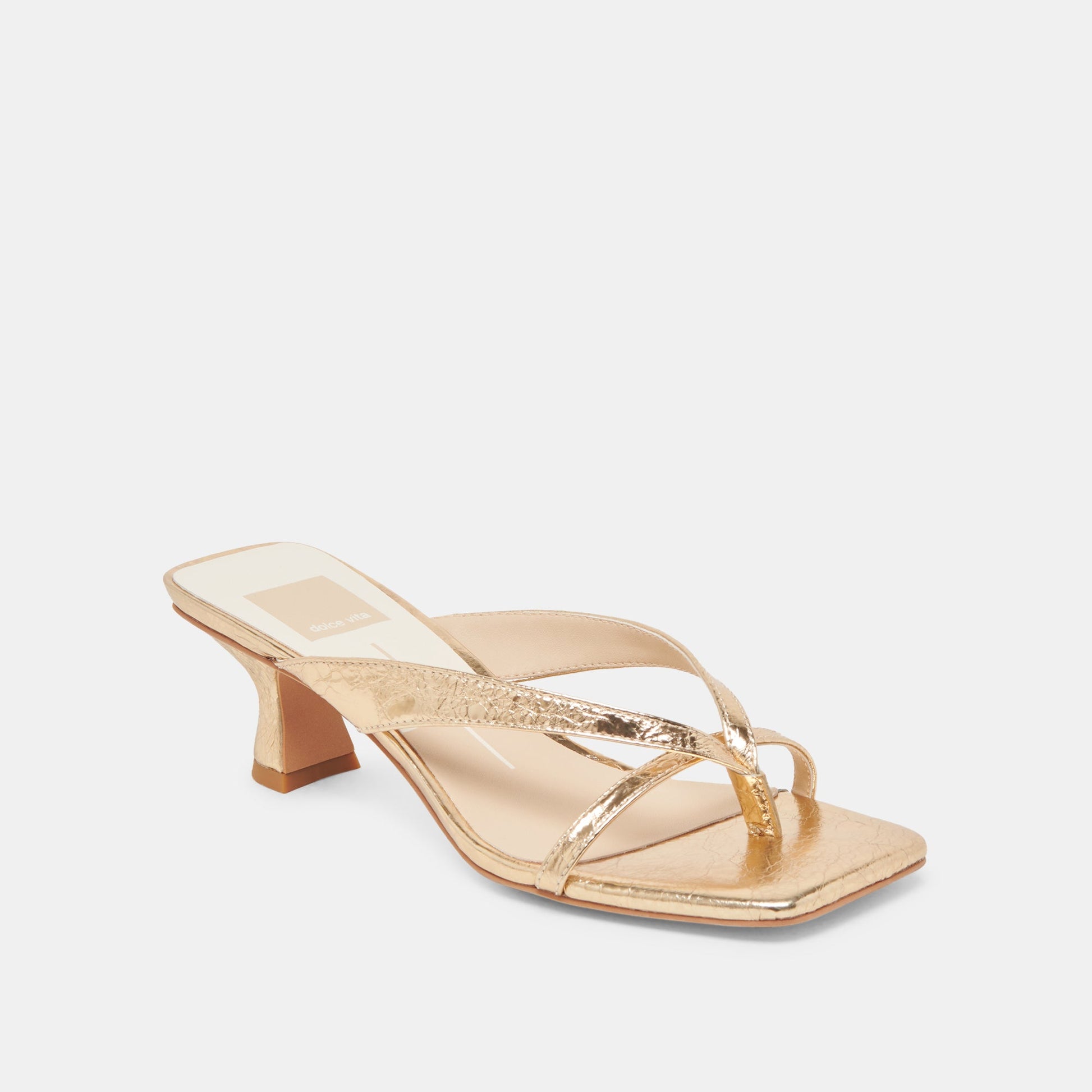 Dolce Vita BREVEL HEELS GOLD DISTRESSED LEATHER
 – Dolce Vita