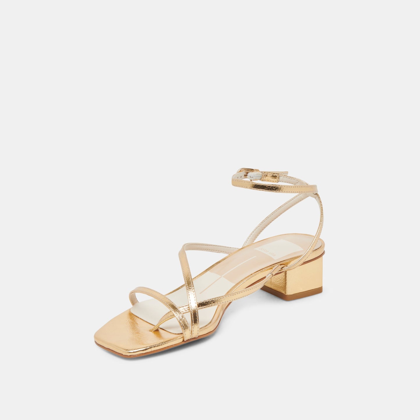 Dolce Vita Karlos Wide Gold Metallic Stella Sandals