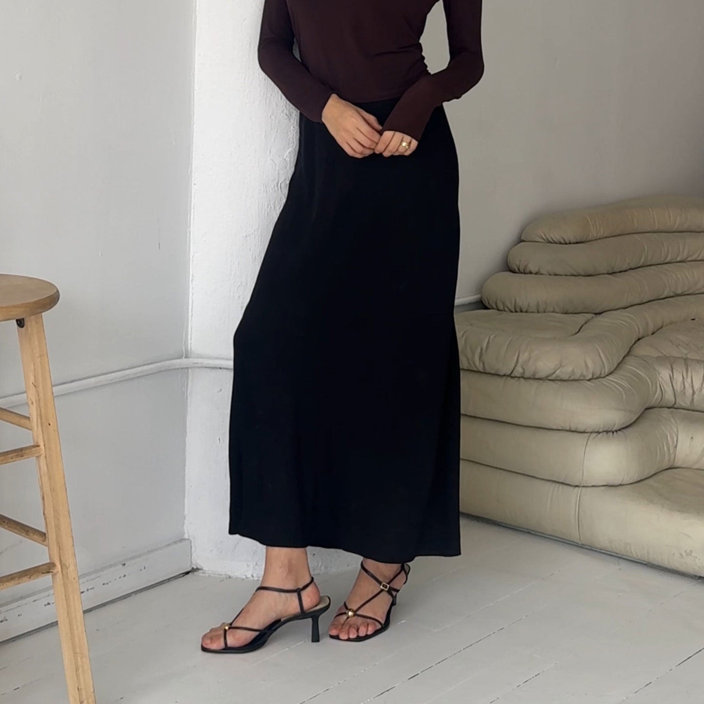 Dolce Vita Mylee Black Leather Heels