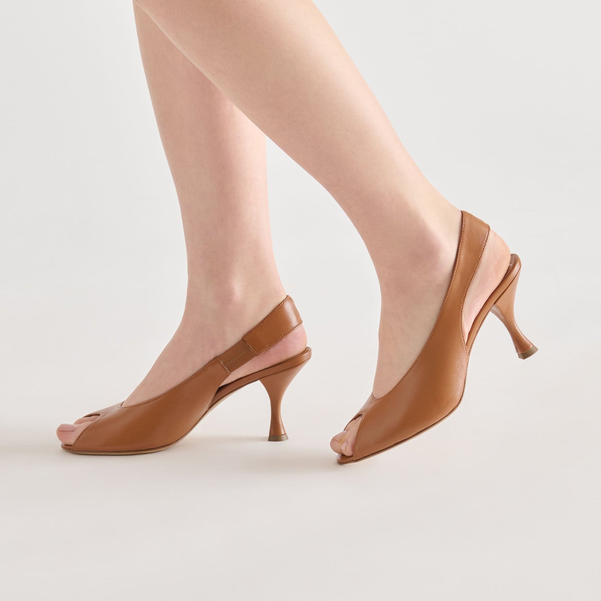 Dolce Vita Madow Tan Leather Heels