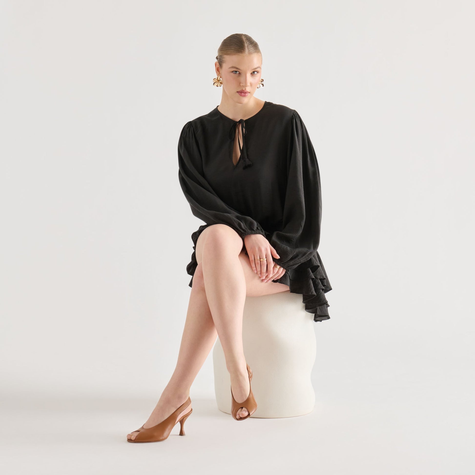 Dolce Vita Madow Tan Leather Heels