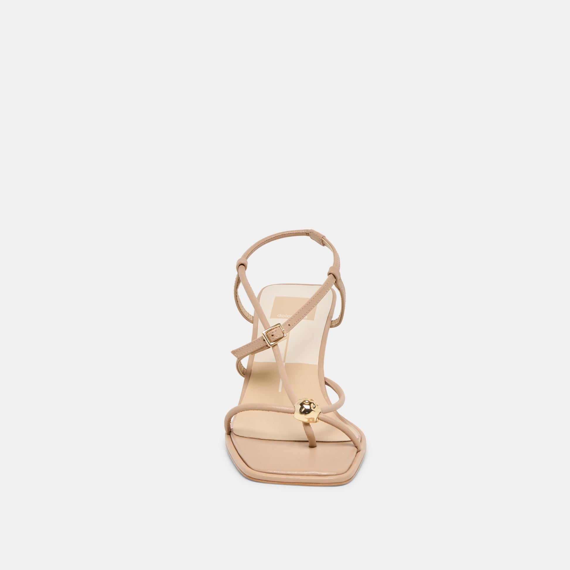 Dolce Vita Manji Wide Light Tan Leather Heels