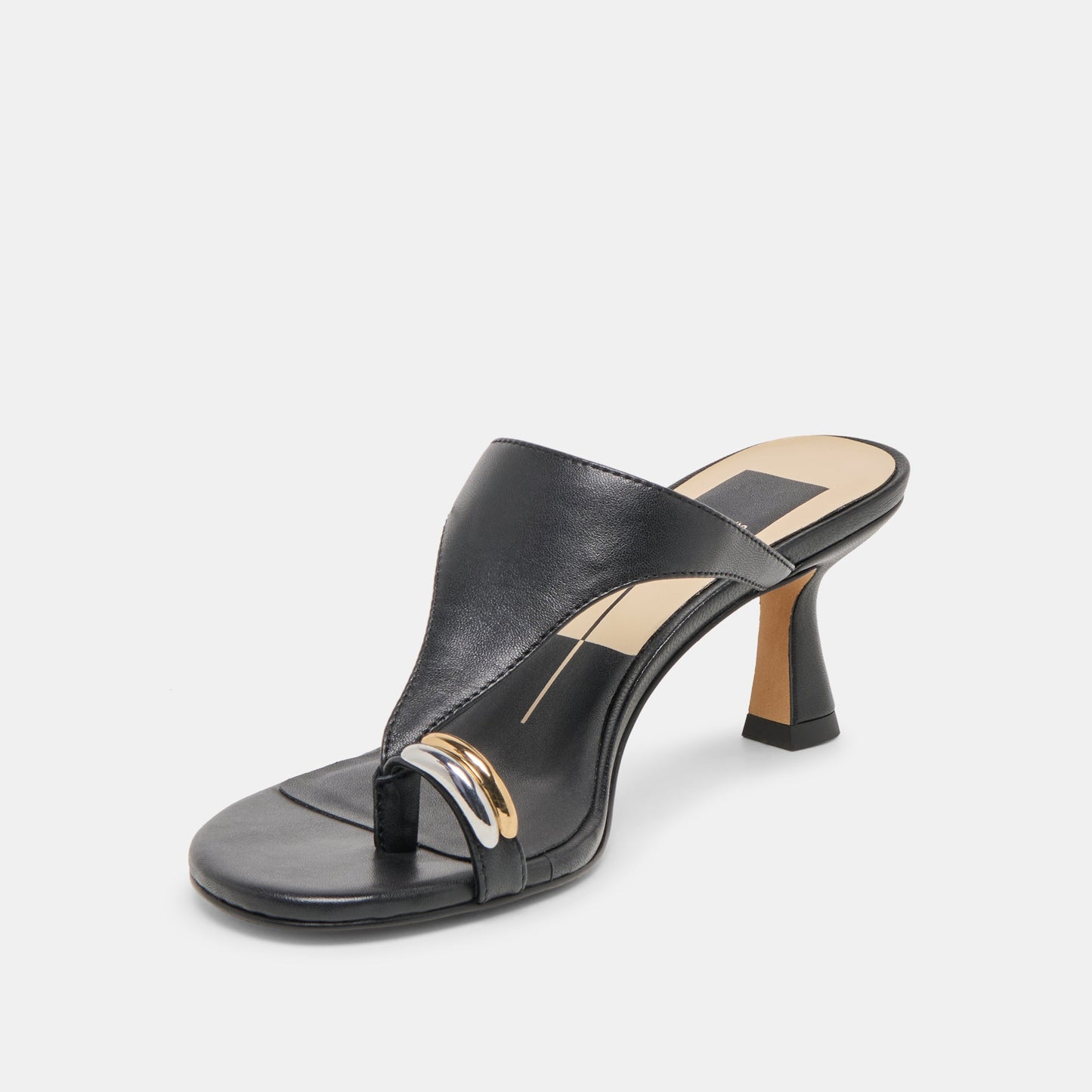 Dolce Vita Derrel Black Leather Heels