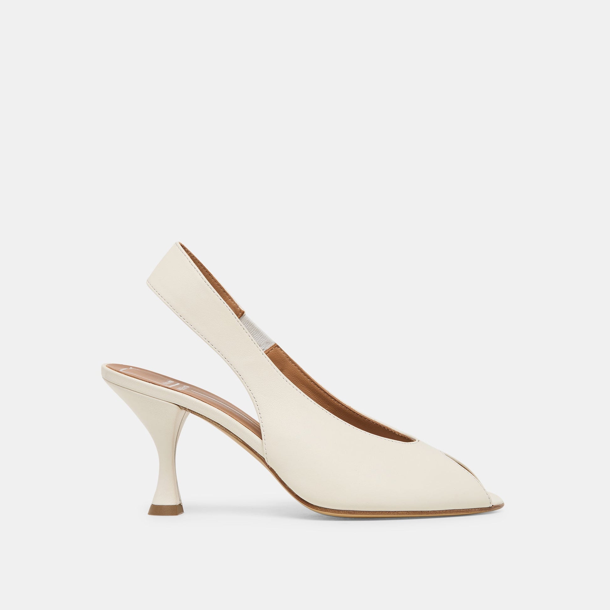 Dolce Vita Madow Off White Leather Heels