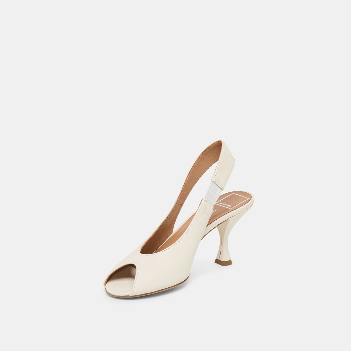 Dolce Vita Madow Off White Leather Heels