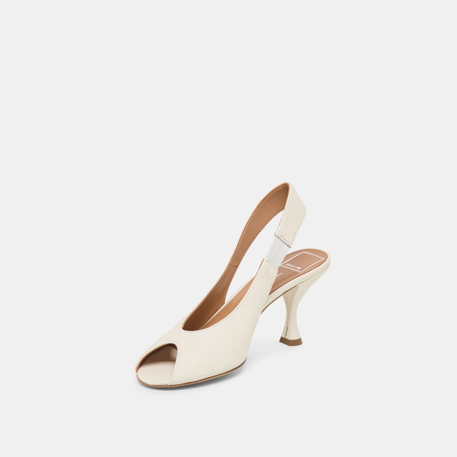 Dolce Vita Madow Off White Leather Heels
