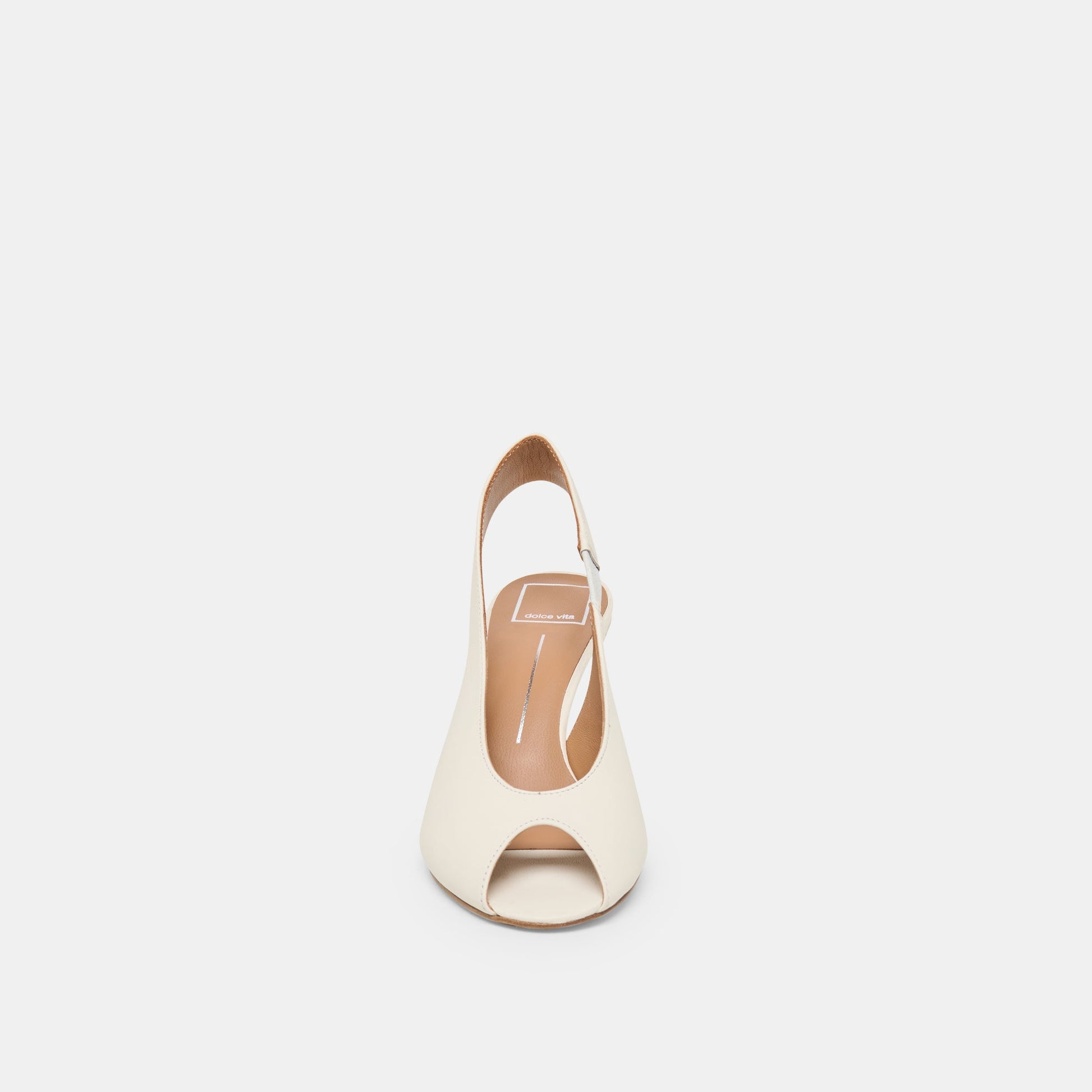 Dolce Vita Madow Off White Leather Heels