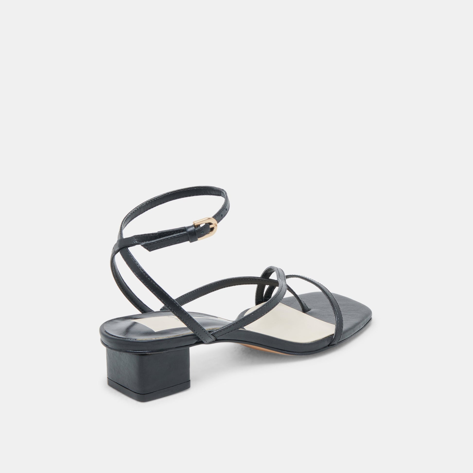 Dolce Vita Karlos Wide Black Leather Sandals