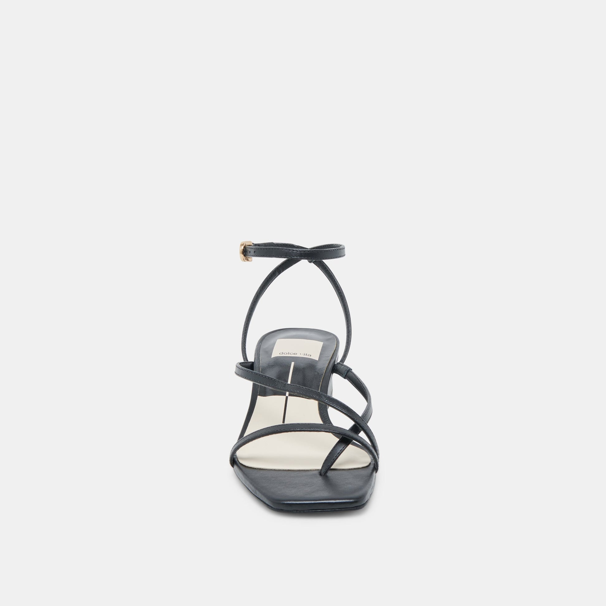 Dolce Vita Karlos Wide Black Leather Sandals