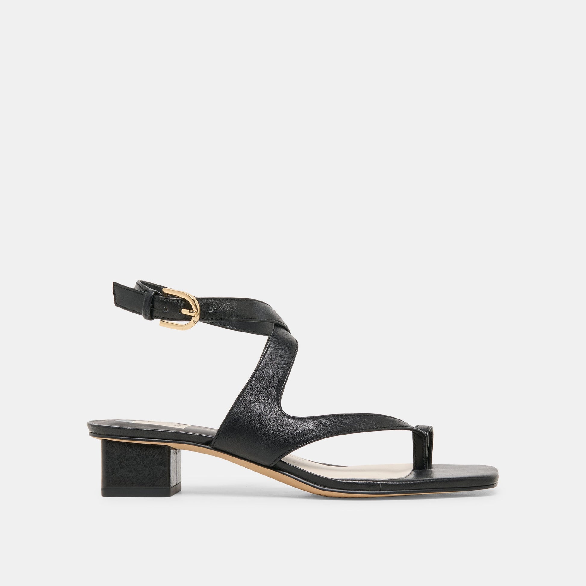 Dolce Vita Kameo Black Leather Heels