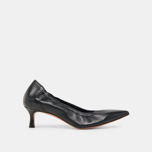 Dolce Vita Celtin Black Leather Heels