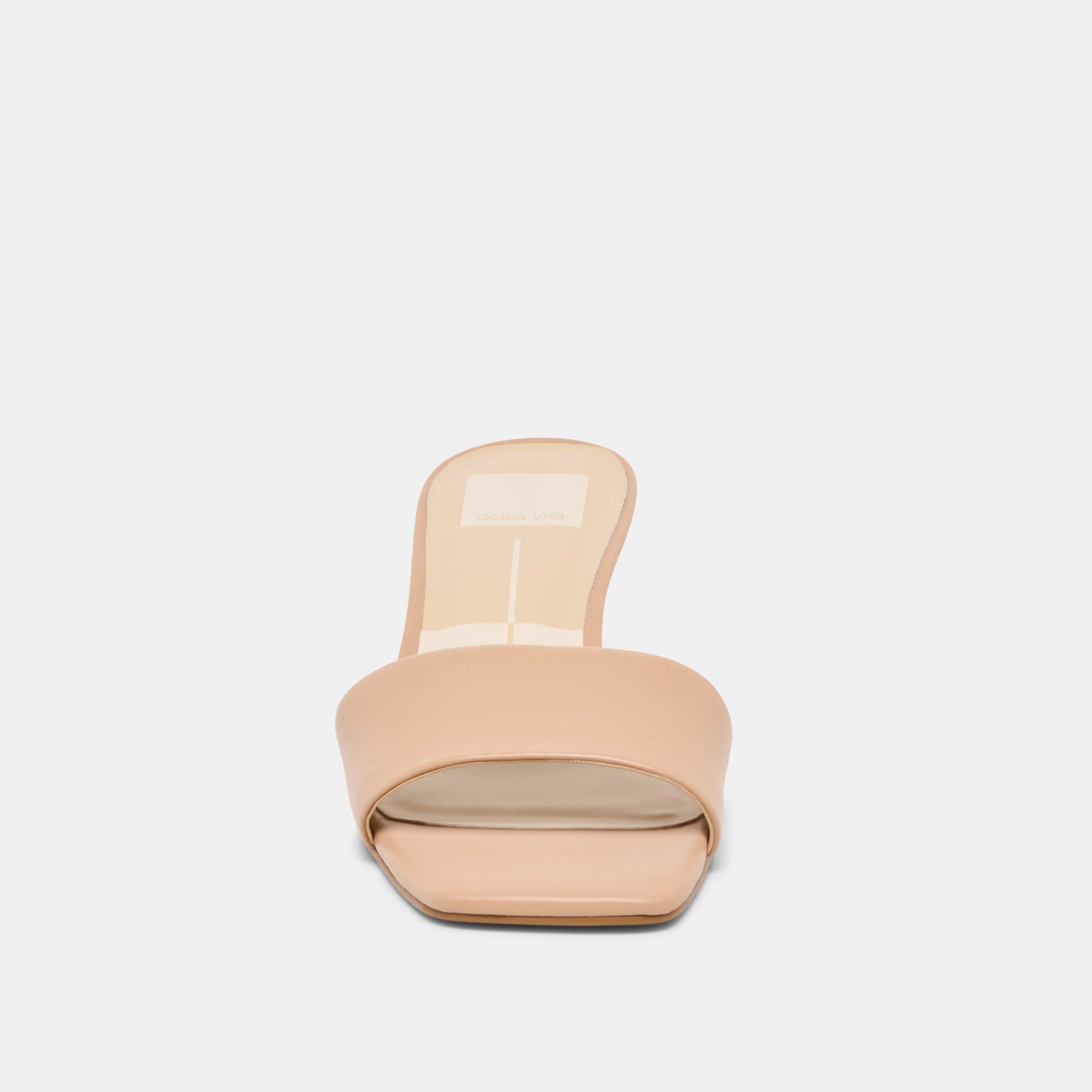 Dolce Vita Rexa Wide Light Tan Leather Heels