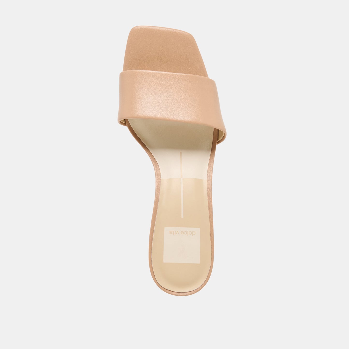 Dolce Vita Rexa Wide Light Tan Leather Heels
