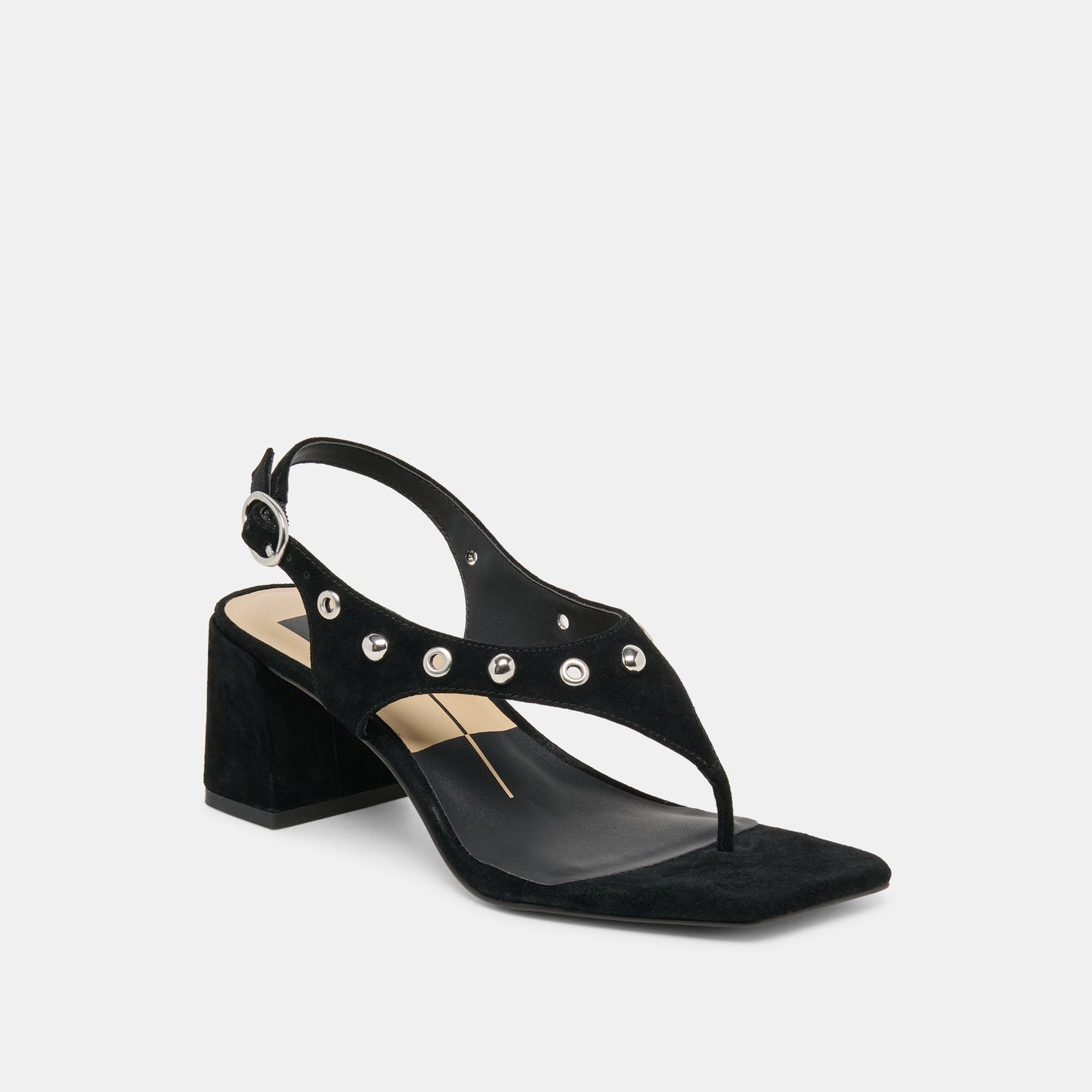 Dolce Vita Yves Stud Onyx Suede Heels