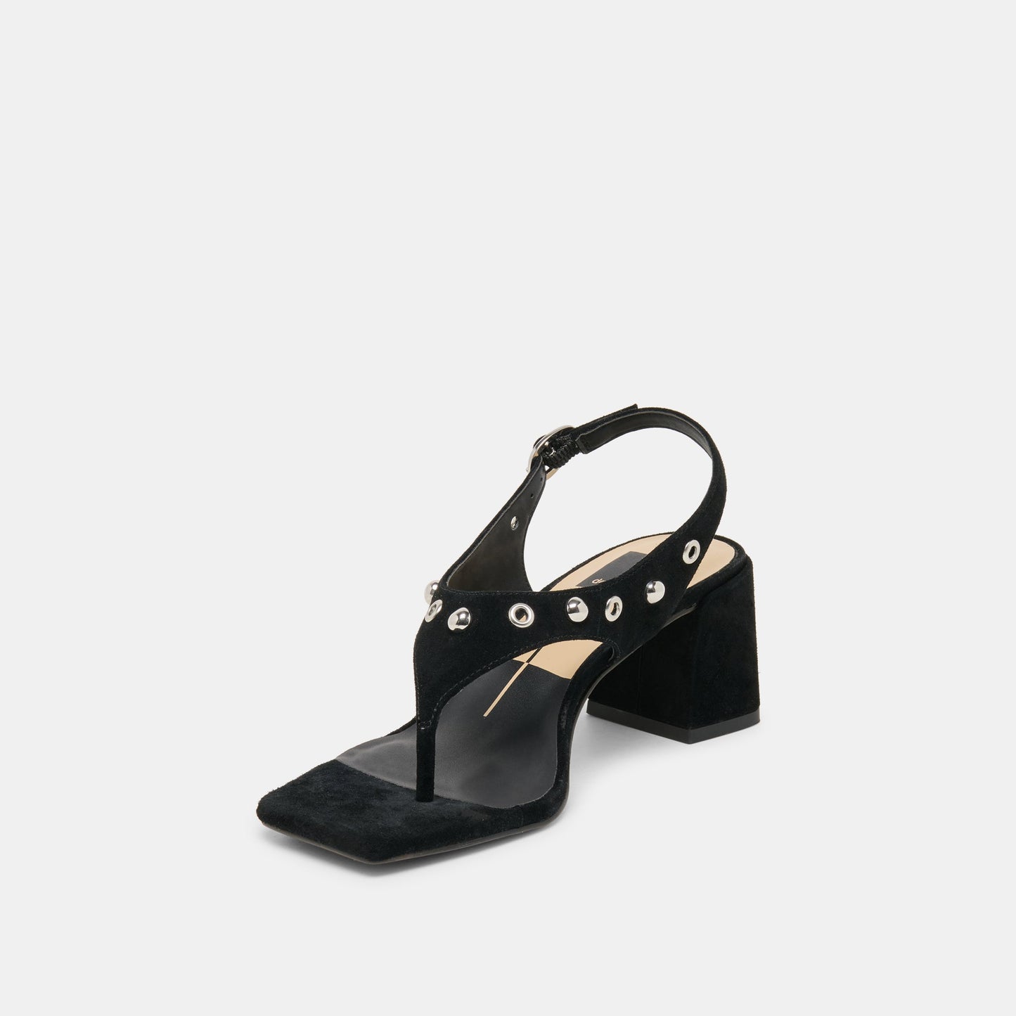Dolce Vita Yves Stud Onyx Suede Heels