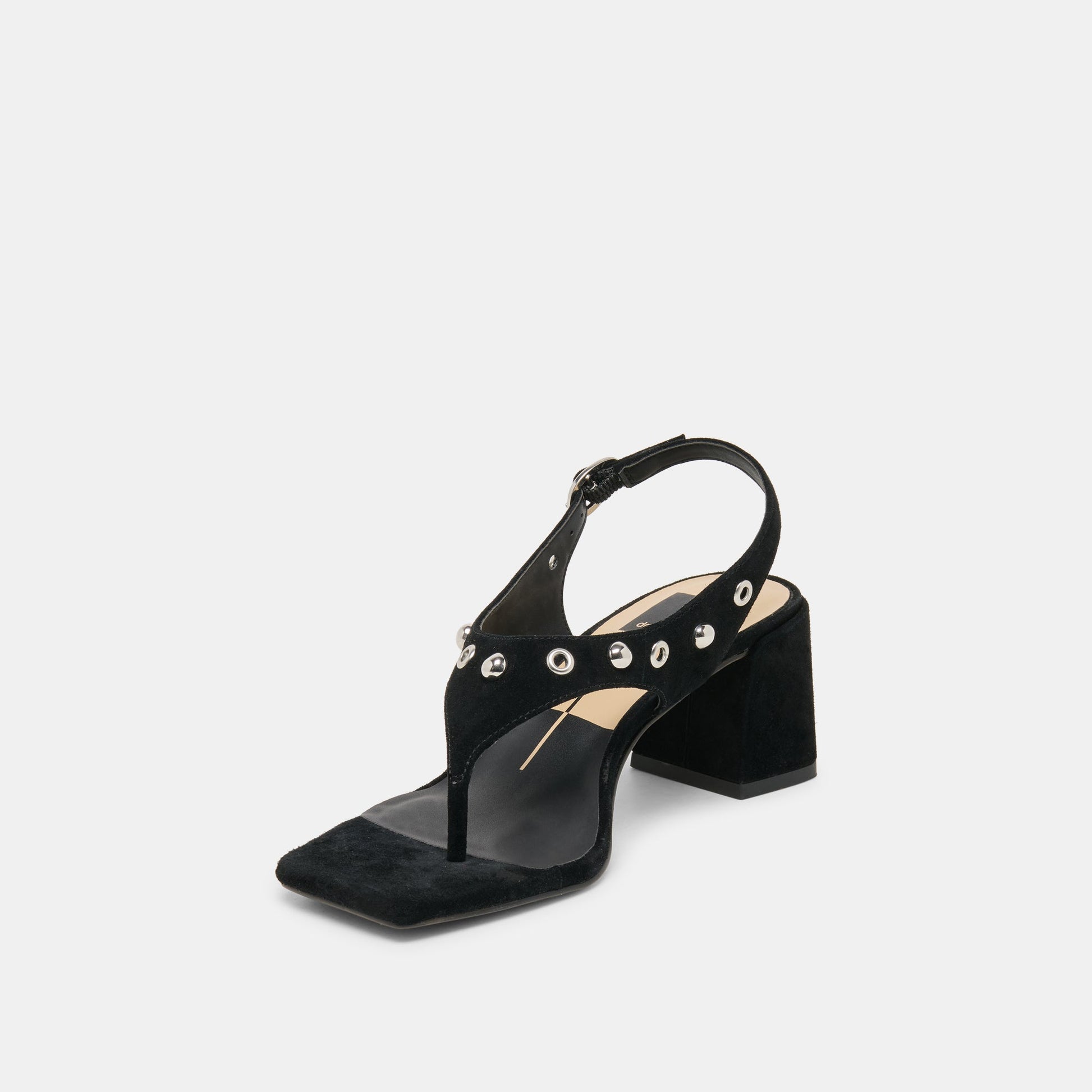 Dolce Vita Yves Stud Onyx Suede Heels