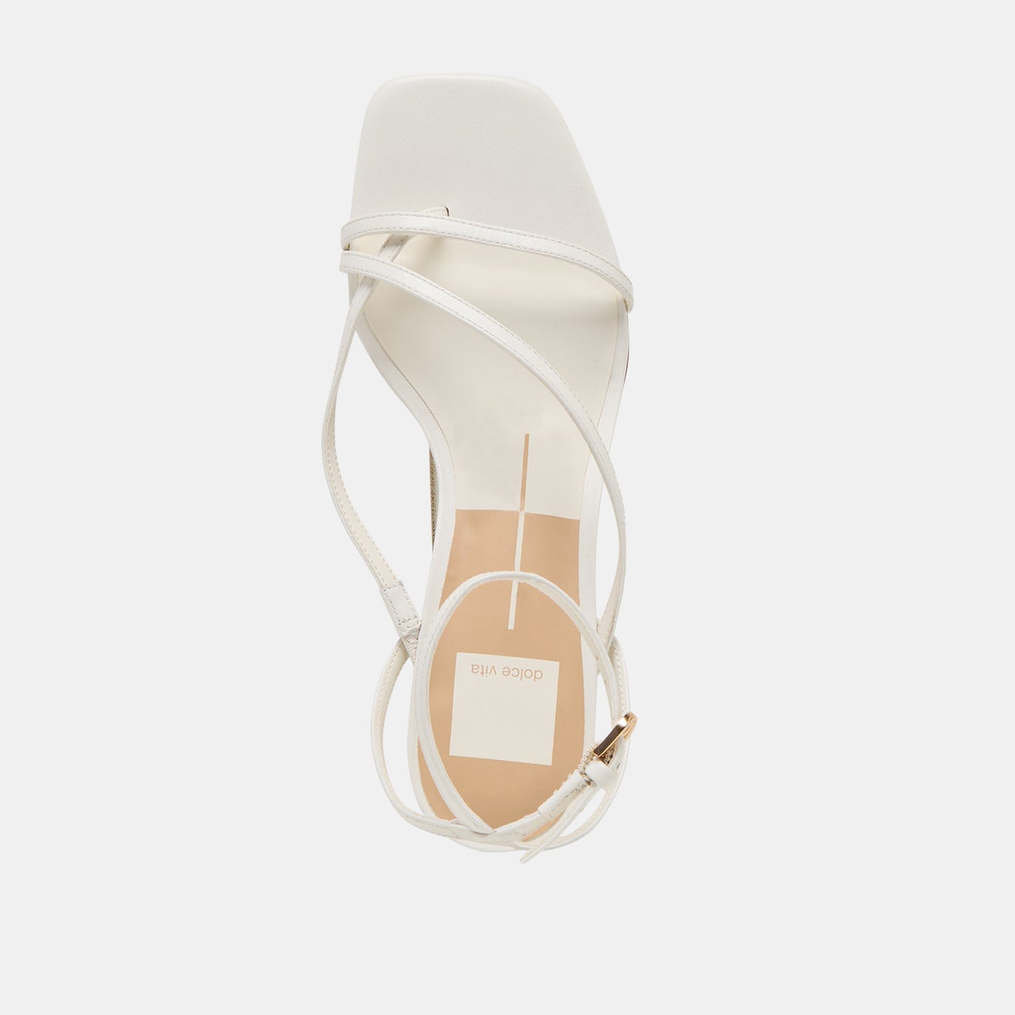 Dolce Vita Karlos Wide True White Leather Sandals