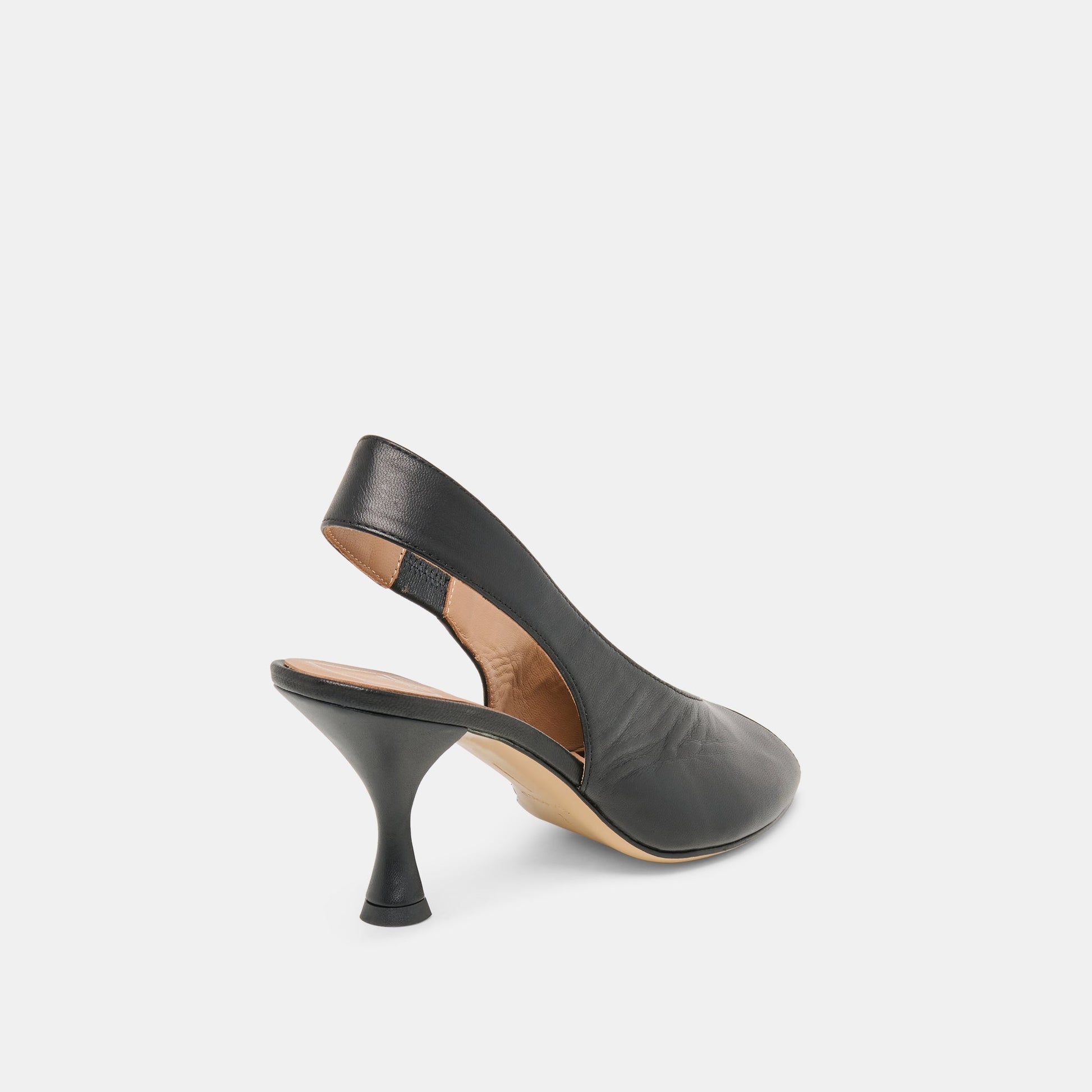 Dolce Vita Madow Black Leather Heels