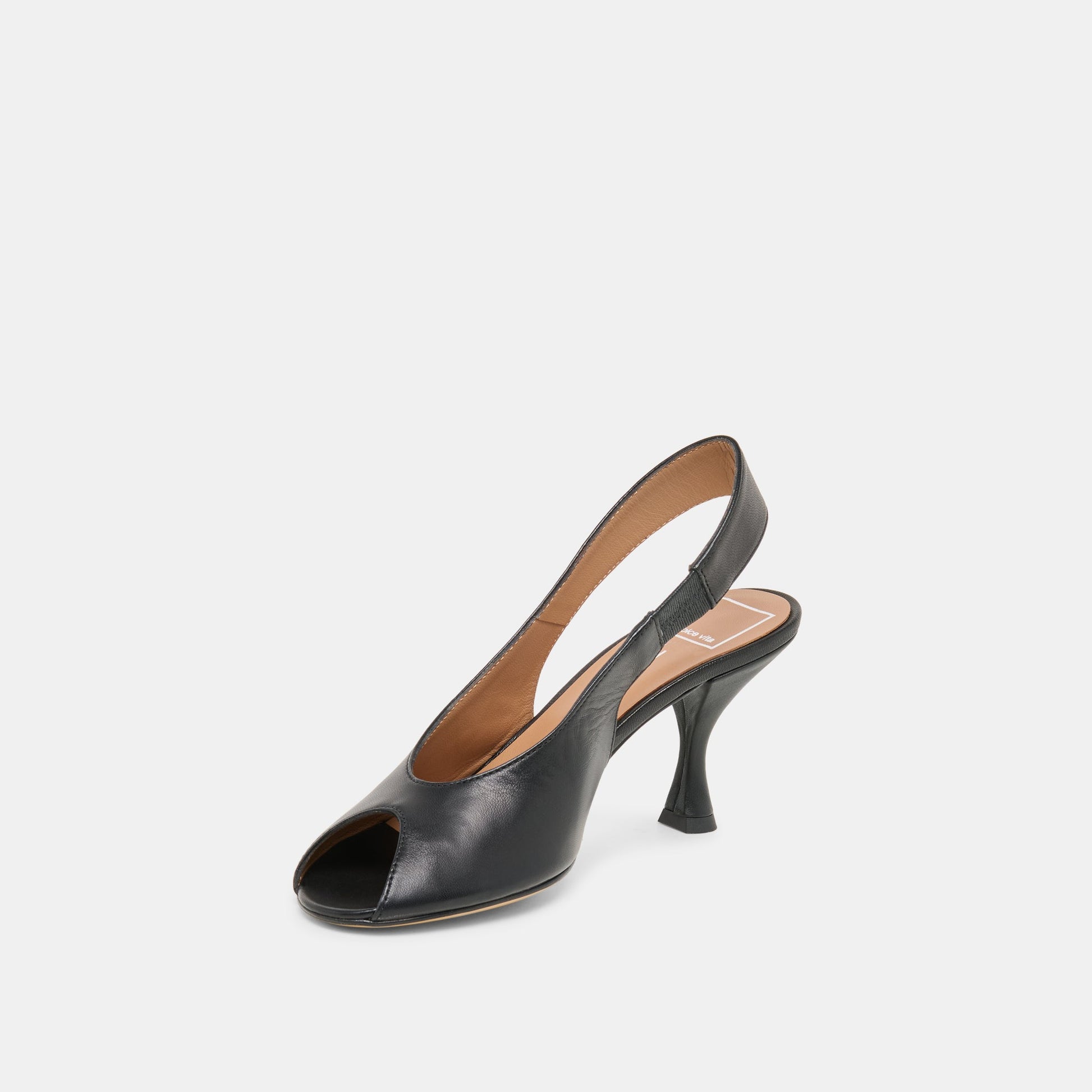 Dolce Vita Madow Black Leather Heels