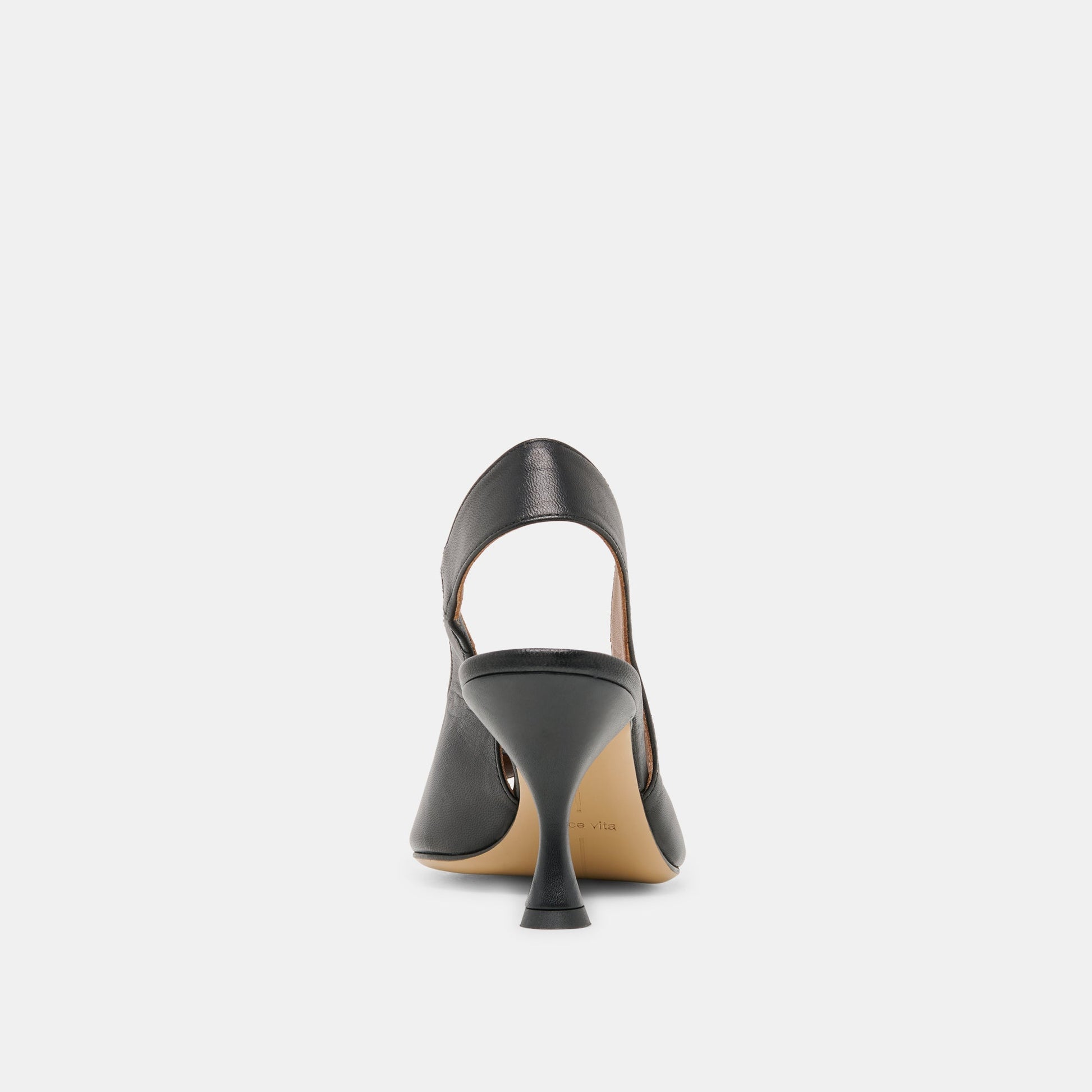 Dolce Vita Madow Black Leather Heels