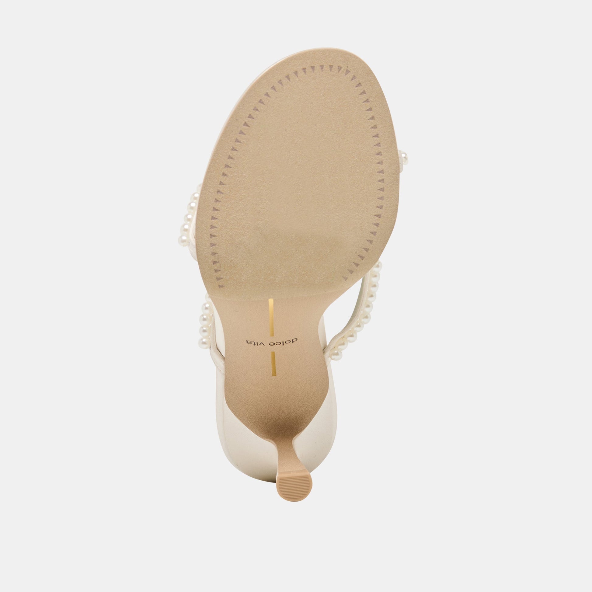 Dolce Vita Liano Pearl Off White Satin Heels
