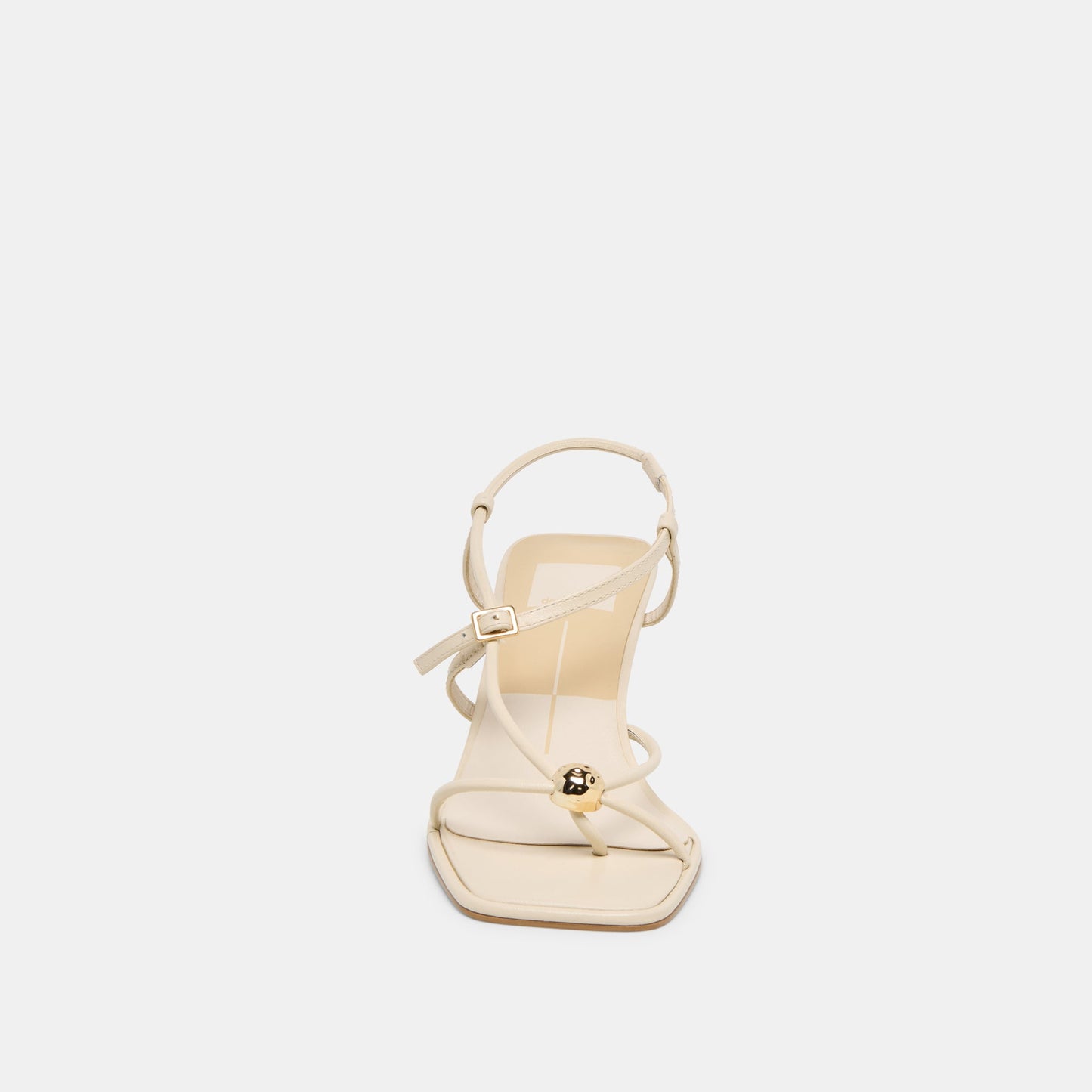 Dolce Vita Manji Wide Creme Leather Heels