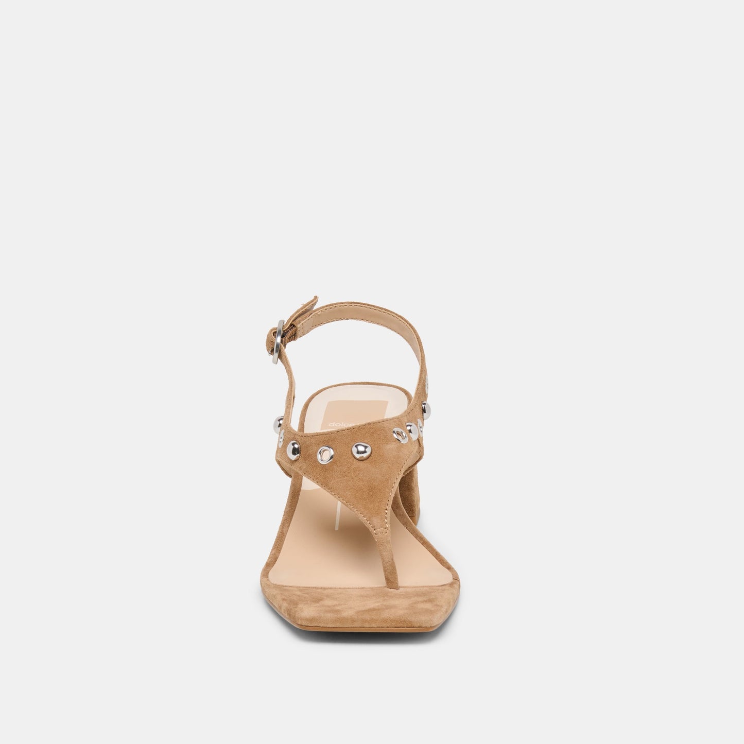 Dolce Vita Yves Stud Lt Brown Suede Heels