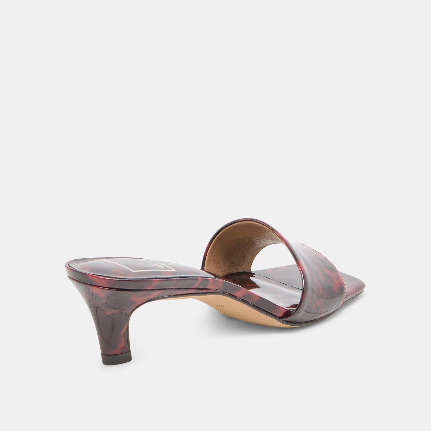 Dolce Vita REXA Tortoise Patent Leather Kitten Heels