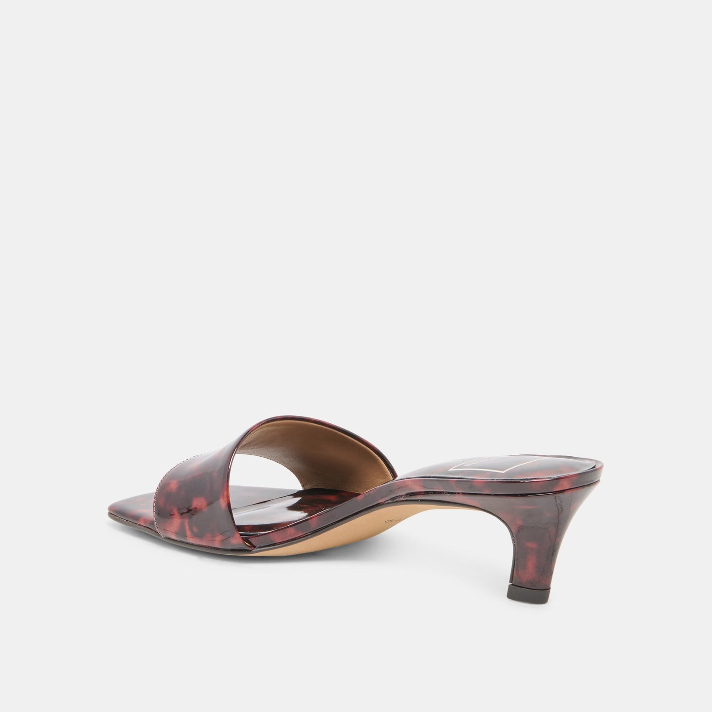 Dolce Vita REXA Tortoise Patent Leather Kitten Heels