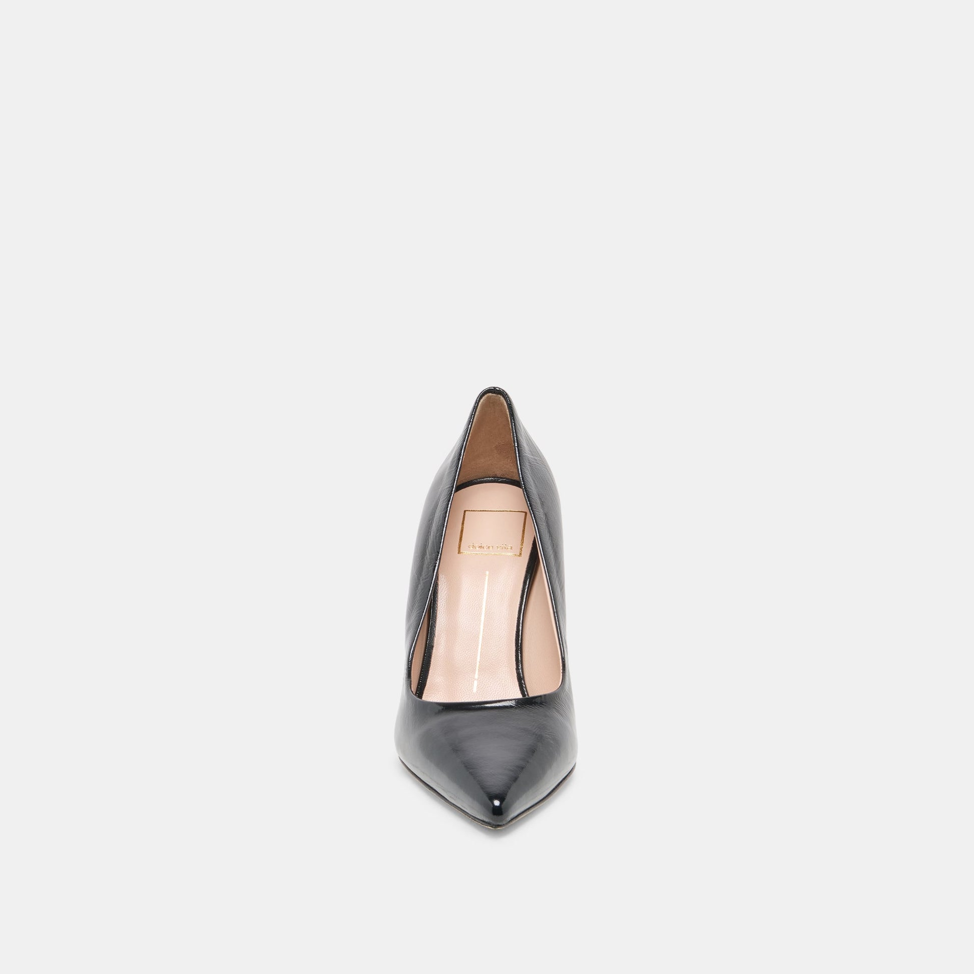 Dolce Vita LANKY Black Leather Closed-Toe Pump Stiletto Heels