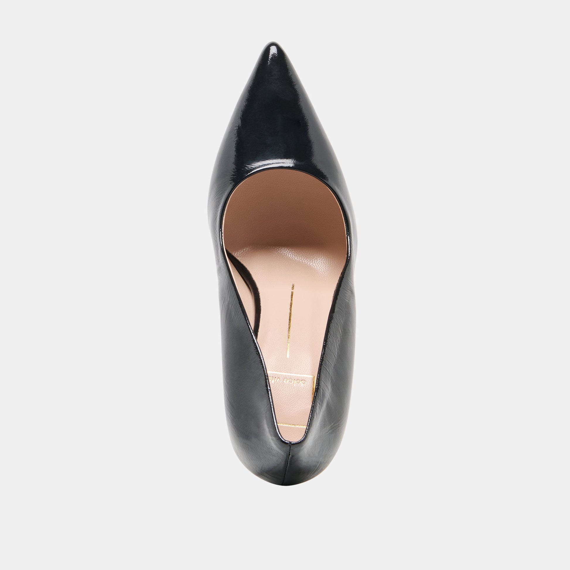 Dolce Vita LANKY Black Leather Closed-Toe Pump Stiletto Heels