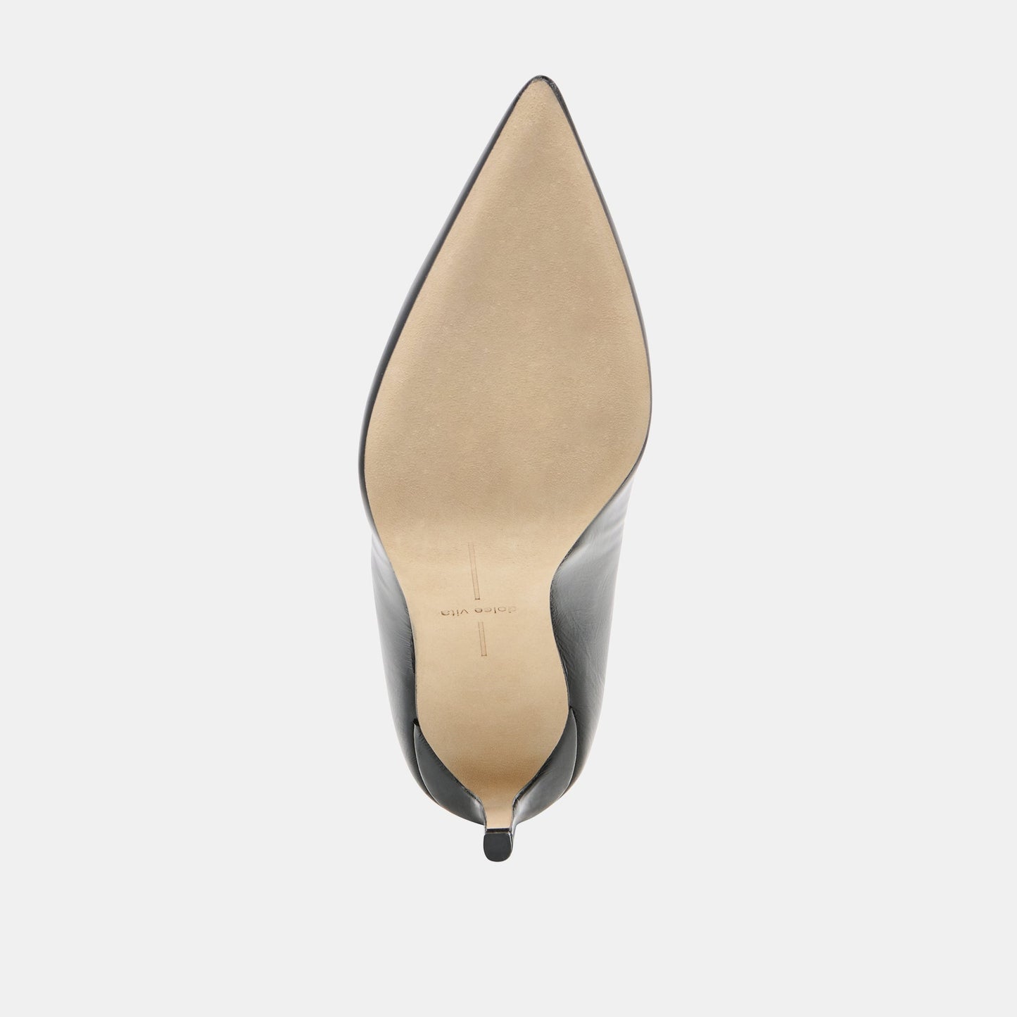 Dolce Vita LANKY Black Leather Closed-Toe Pump Stiletto Heels