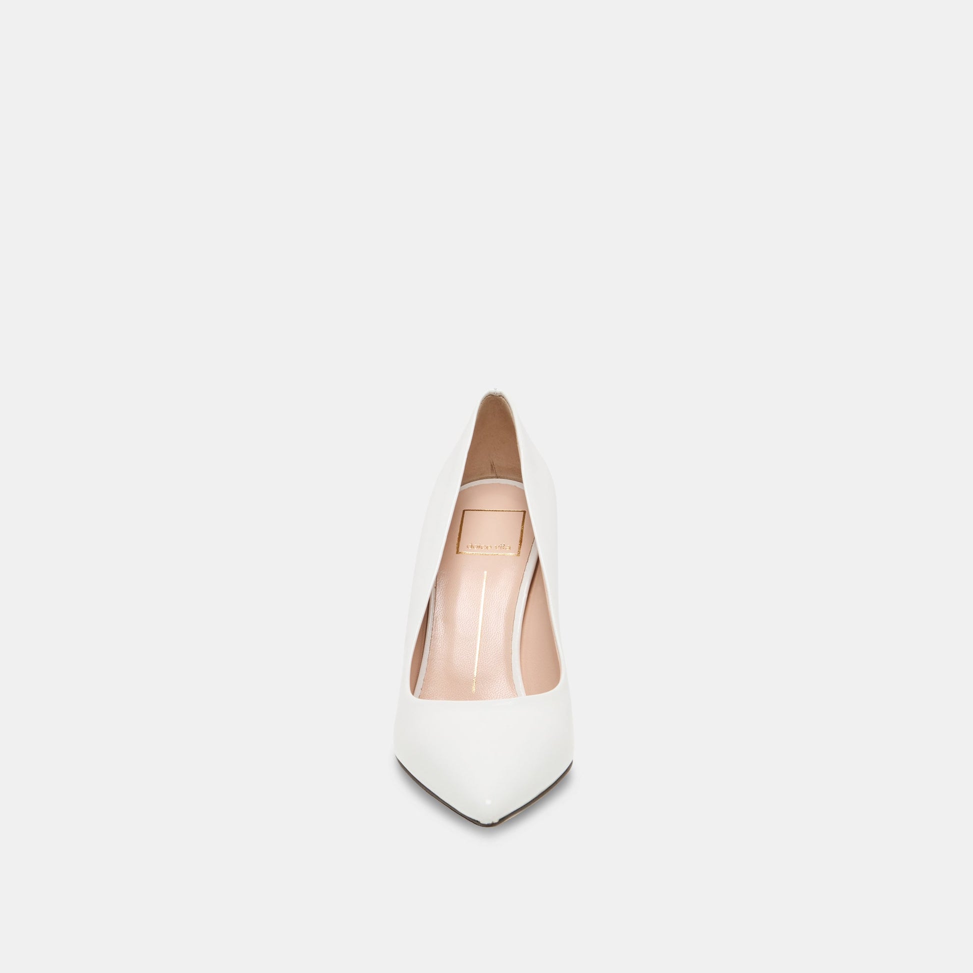 Dolce Vita LANKY White Leather Closed-Toe Pump Stiletto Heels