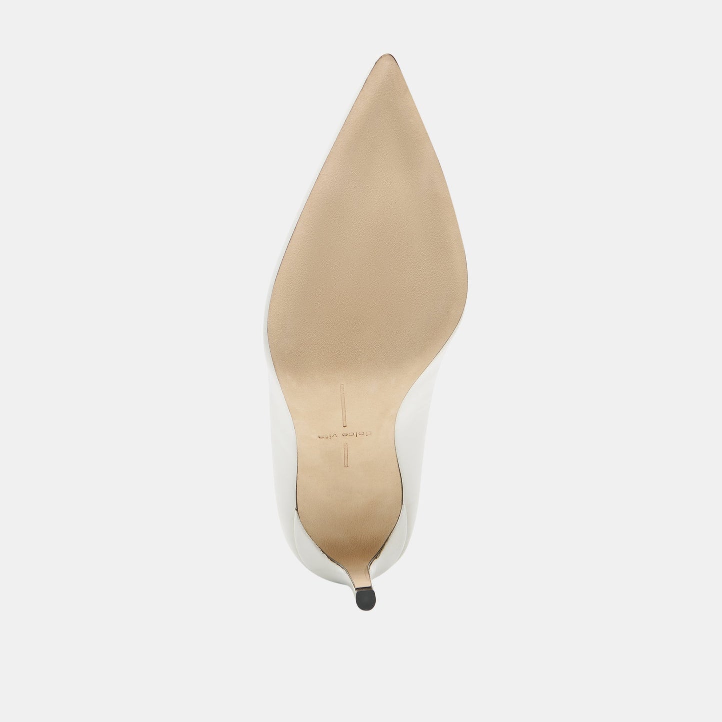 Dolce Vita LANKY White Leather Closed-Toe Pump Stiletto Heels