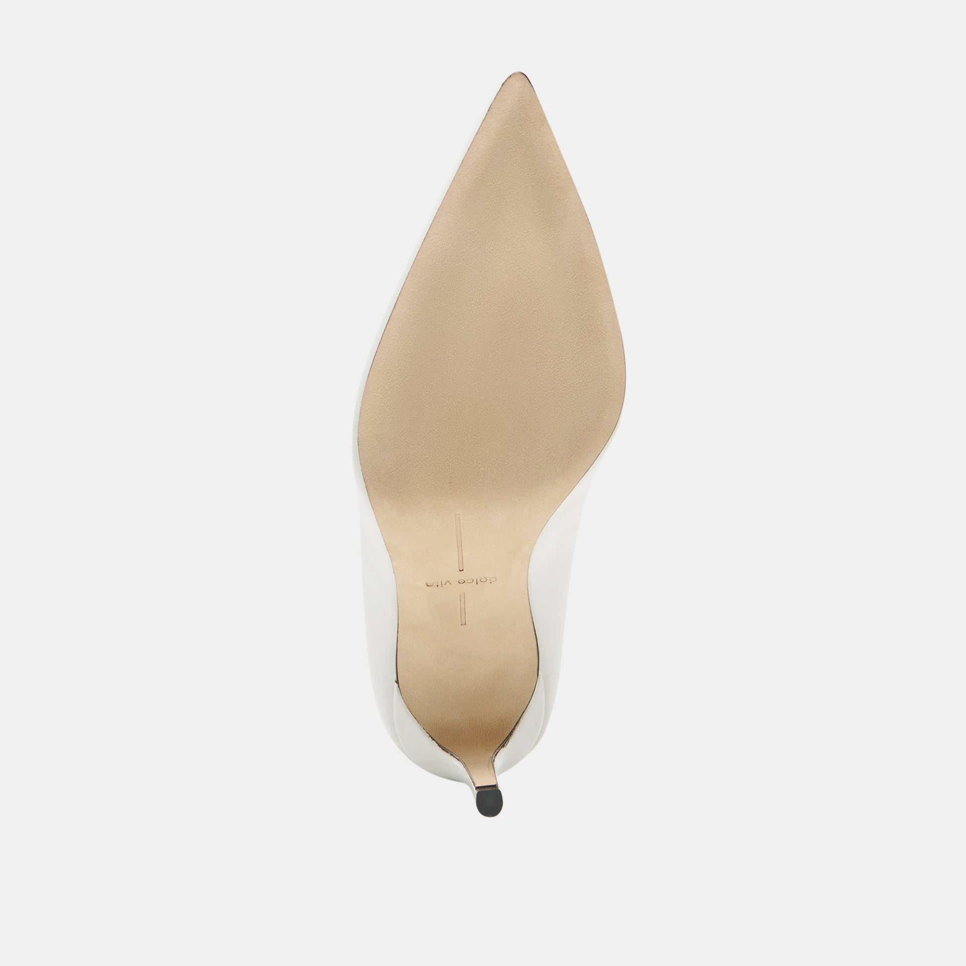 Dolce Vita LANKY White Leather Closed-Toe Pump Stiletto Heels