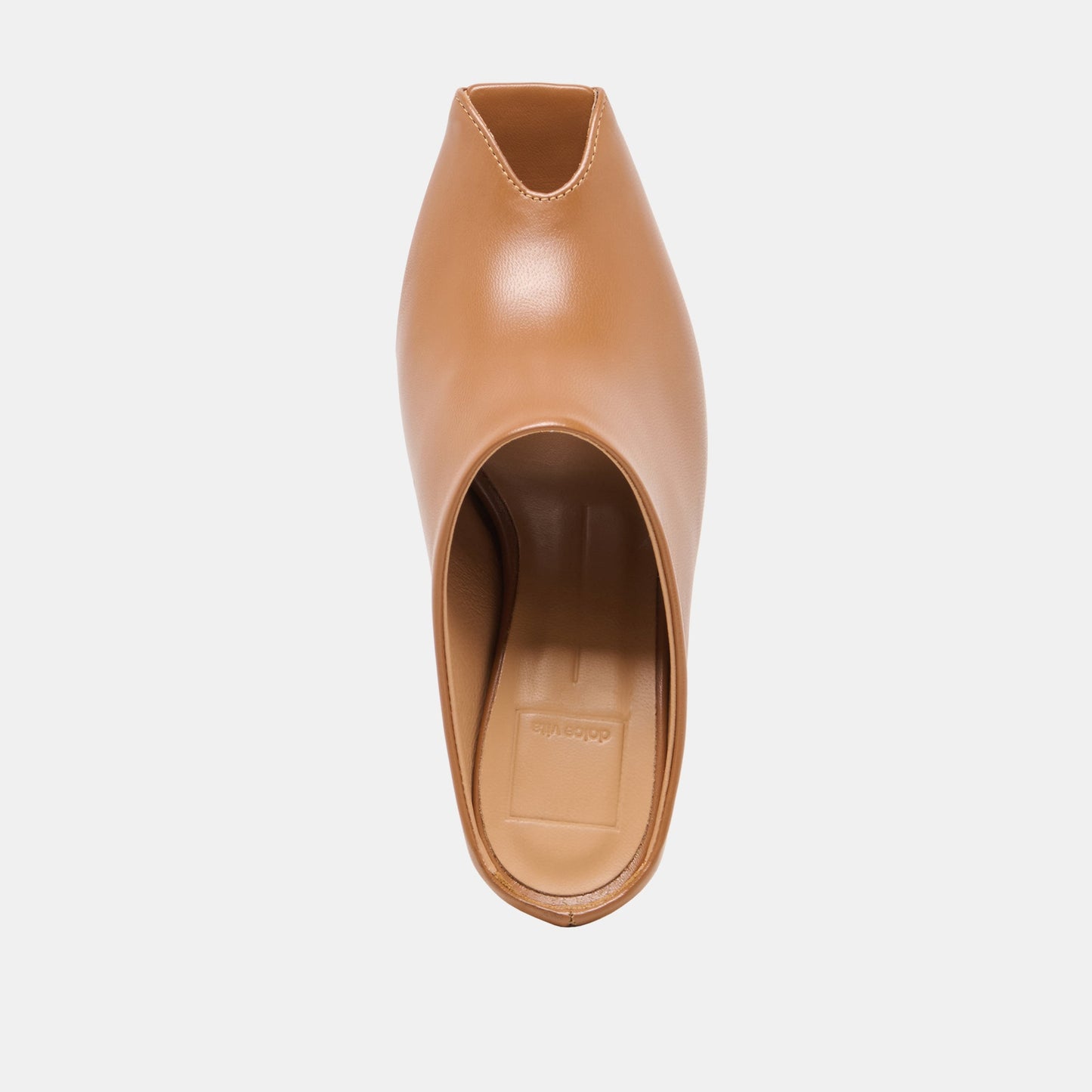 Dolce Vita MERY Brown Leather Peep-Toe Heels