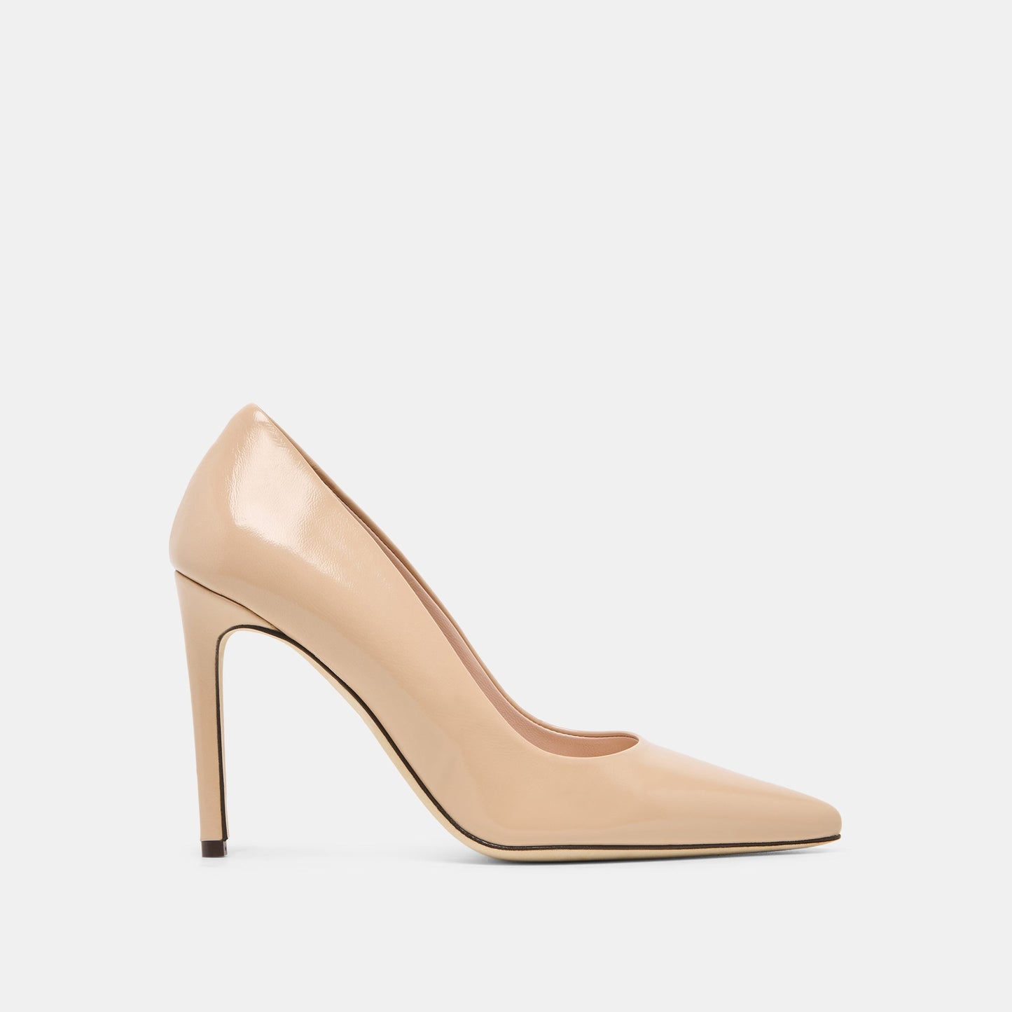 Dolce Vita LANKY Tan Leather Closed-Toe Pump Stiletto Heels