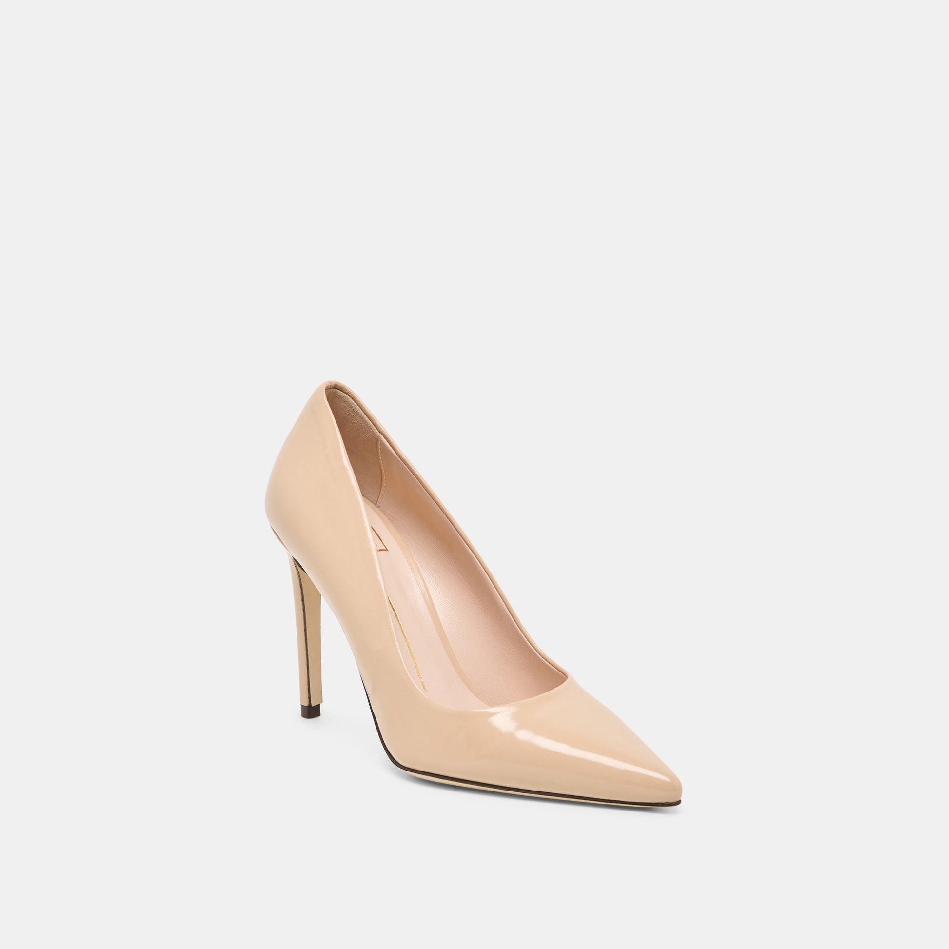 Dolce Vita LANKY Tan Leather Closed-Toe Pump Stiletto Heels
