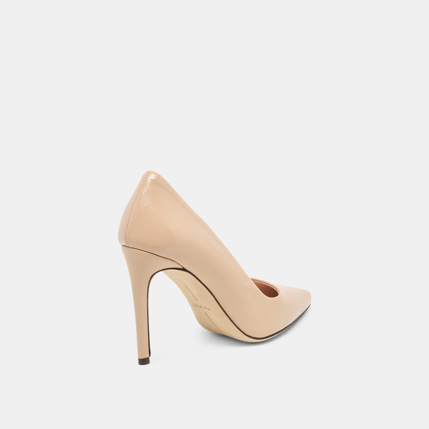 Dolce Vita LANKY Tan Leather Closed-Toe Pump Stiletto Heels