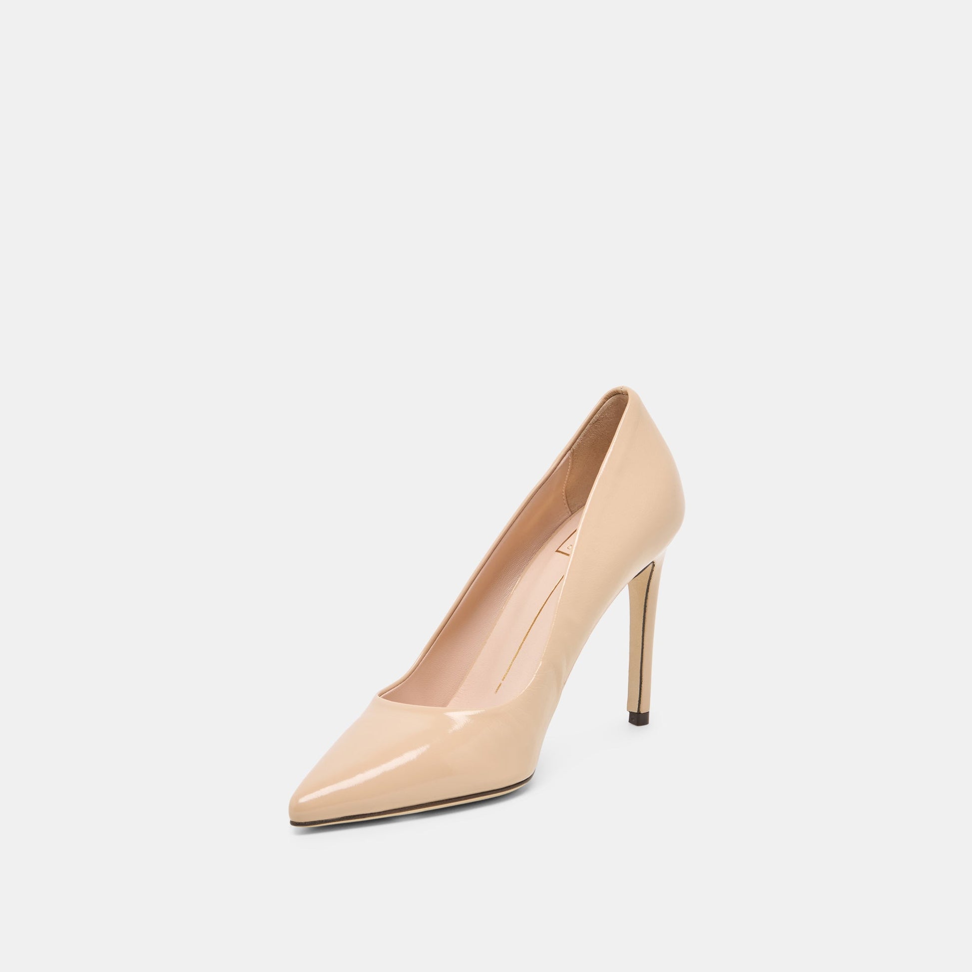 Dolce Vita LANKY Tan Leather Closed-Toe Pump Stiletto Heels