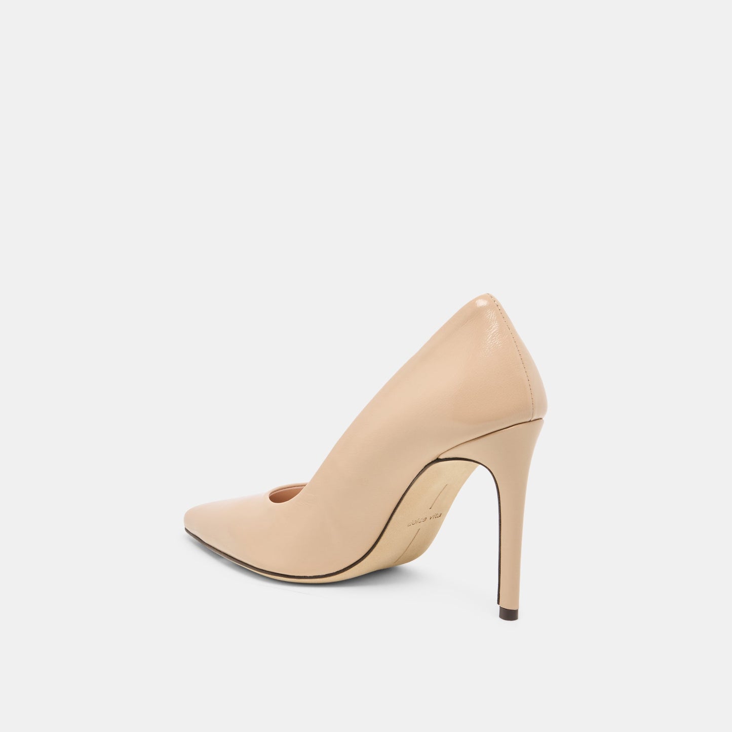 Dolce Vita LANKY Tan Leather Closed-Toe Pump Stiletto Heels