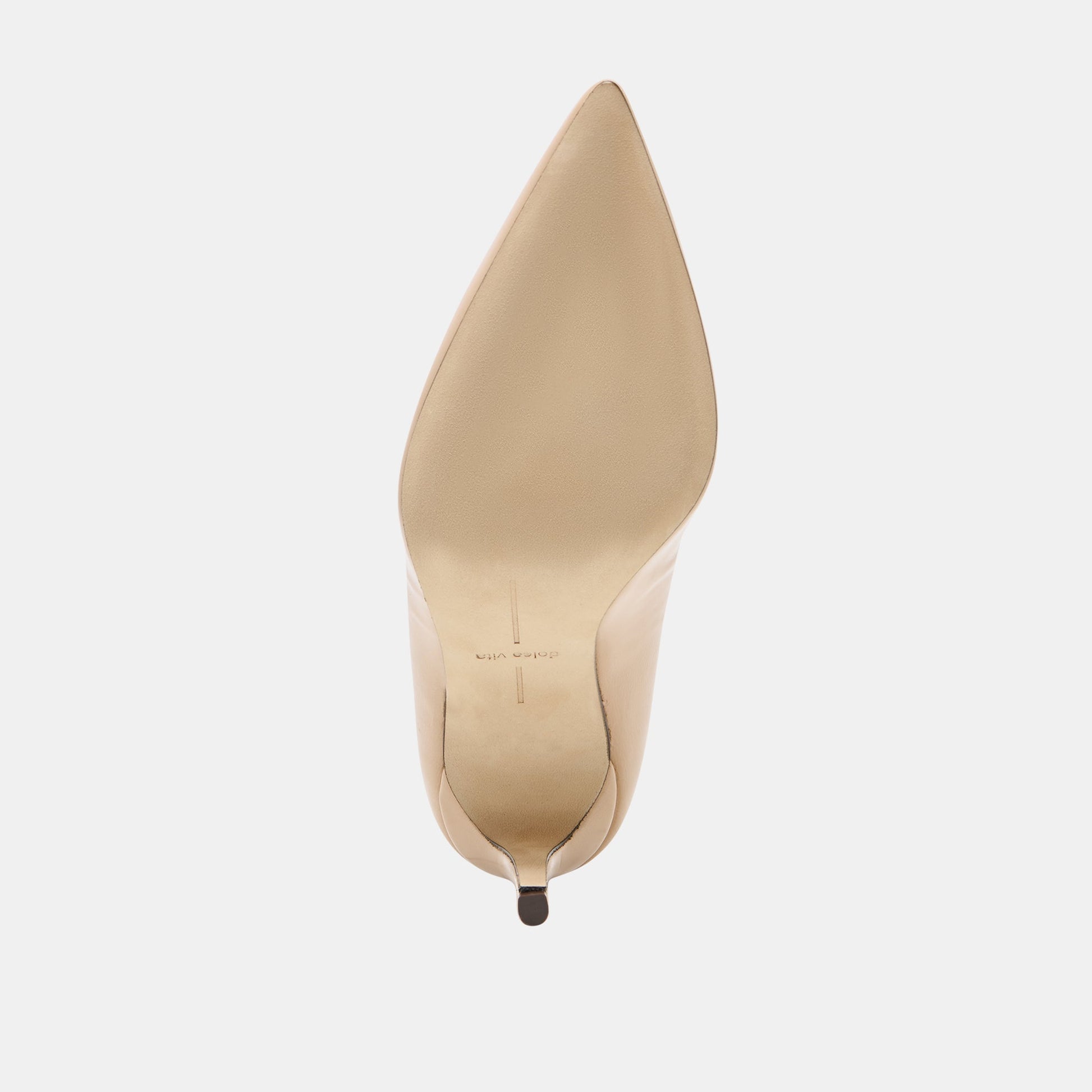 Dolce Vita LANKY Tan Leather Closed-Toe Pump Stiletto Heels