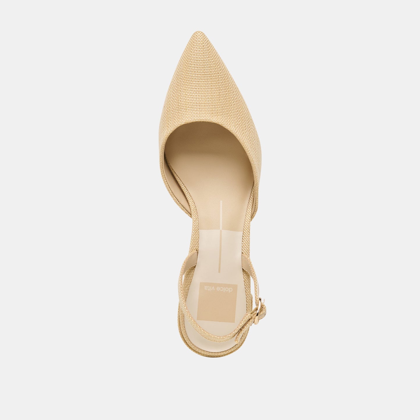 Dolce Vita Carel Light Natural Raffia Heels