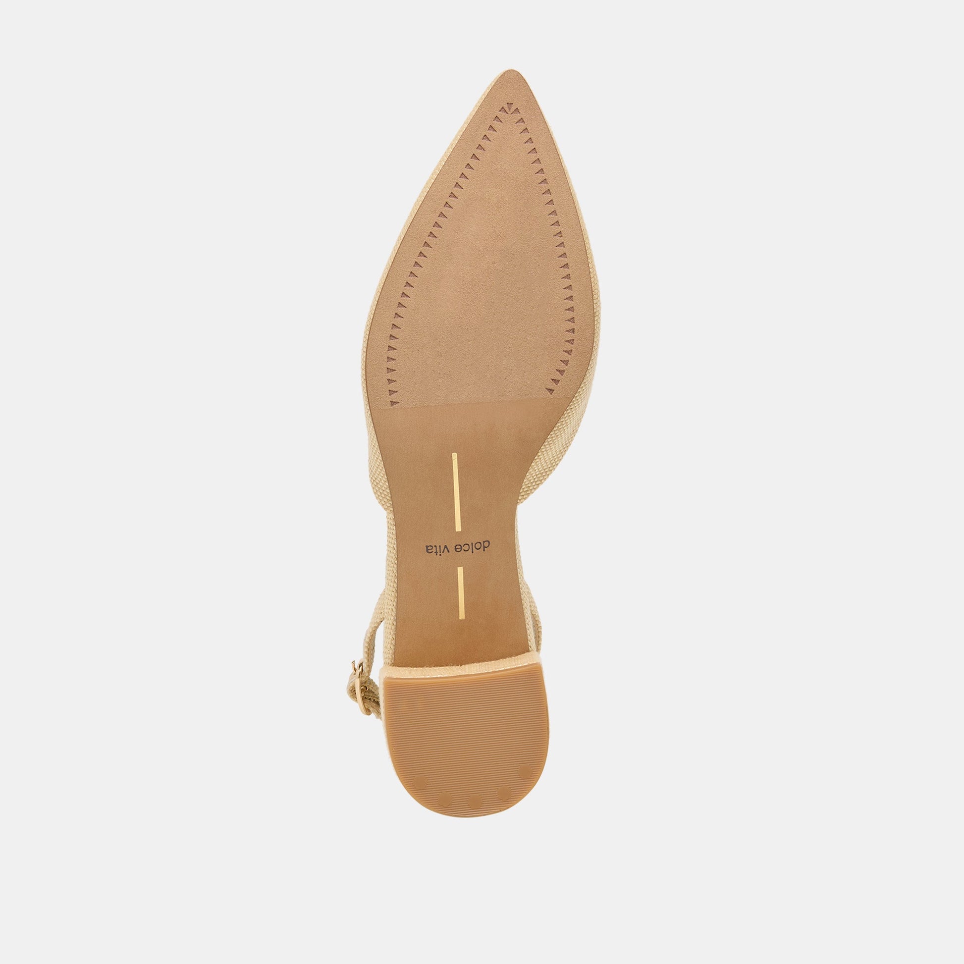 Dolce Vita Carel Light Natural Raffia Heels