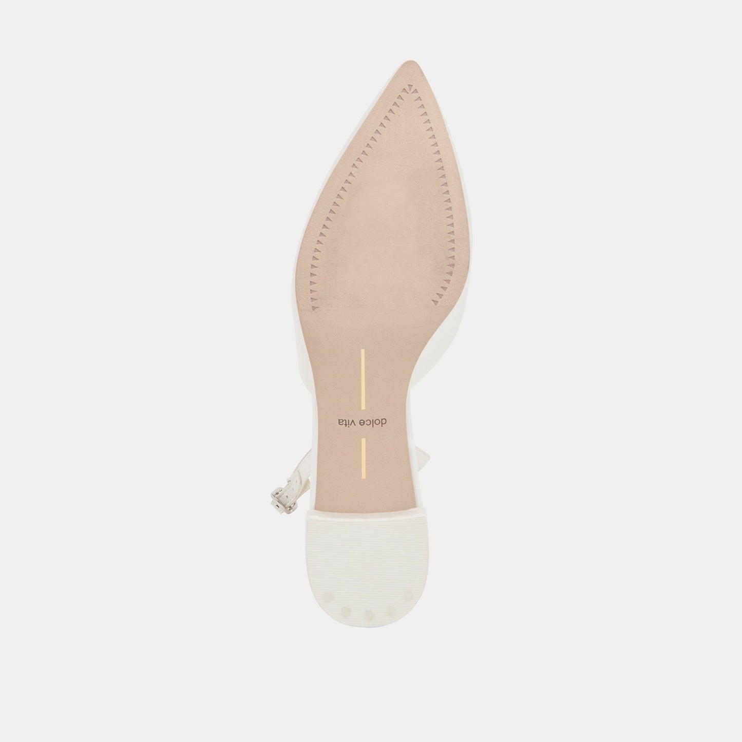 Dolce Vita Carel Wide True White Satin Heels