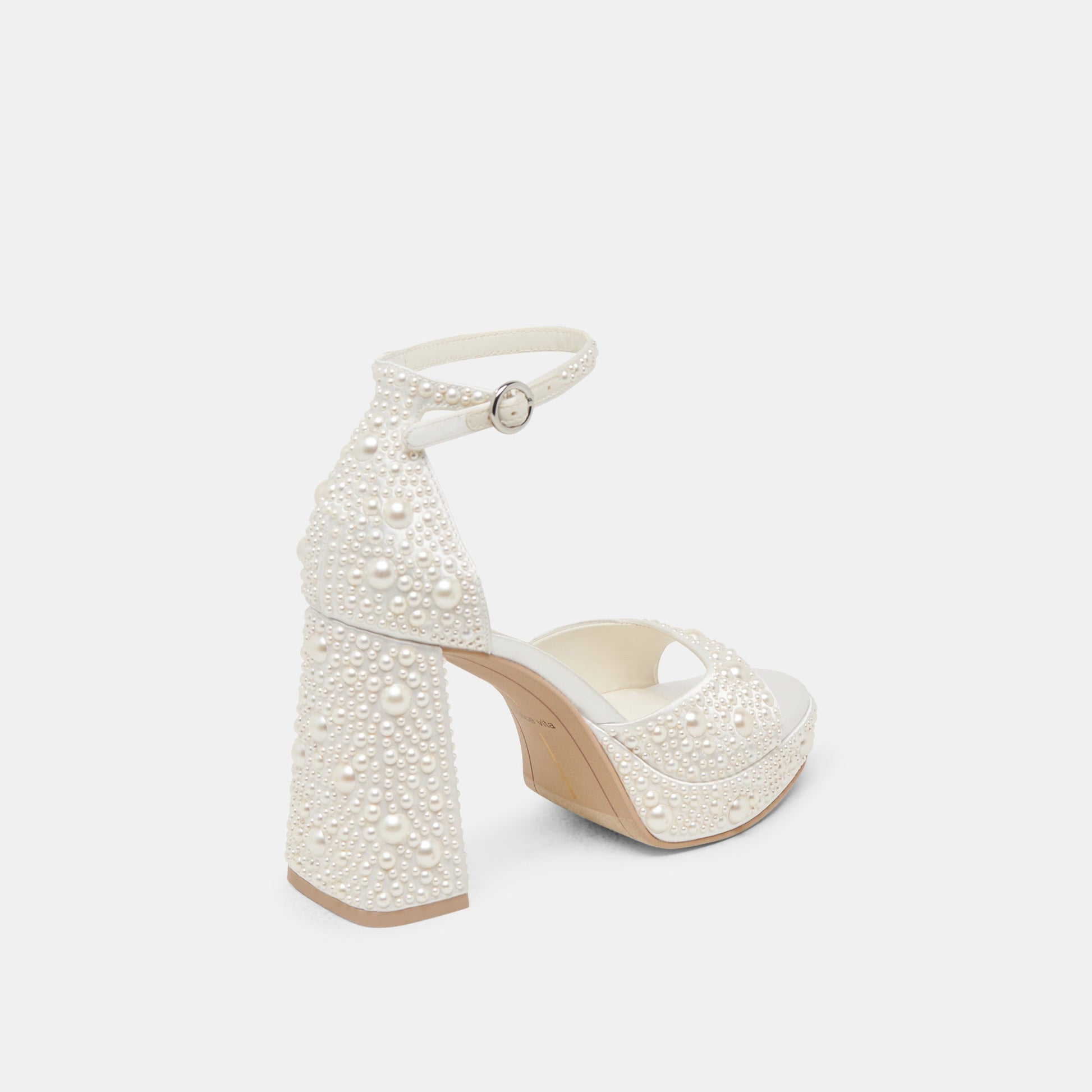 Dolce Vita PANDRO PEARL HEELS TRUE WHITE SATIN
 – Dolce Vita