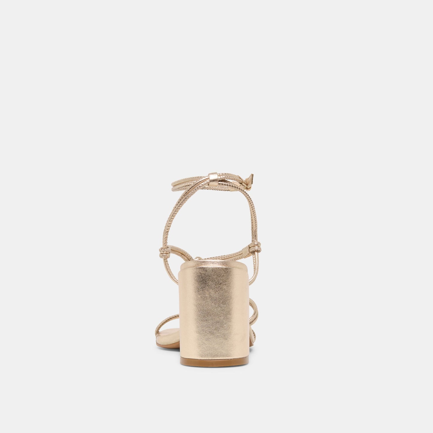 Dolce Vita Fizzy Gold Leather Heels