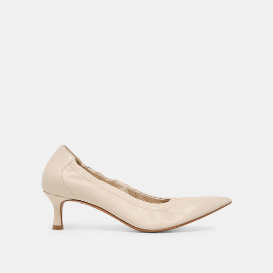 Dolce Vita Celtin Off White Leather Heels