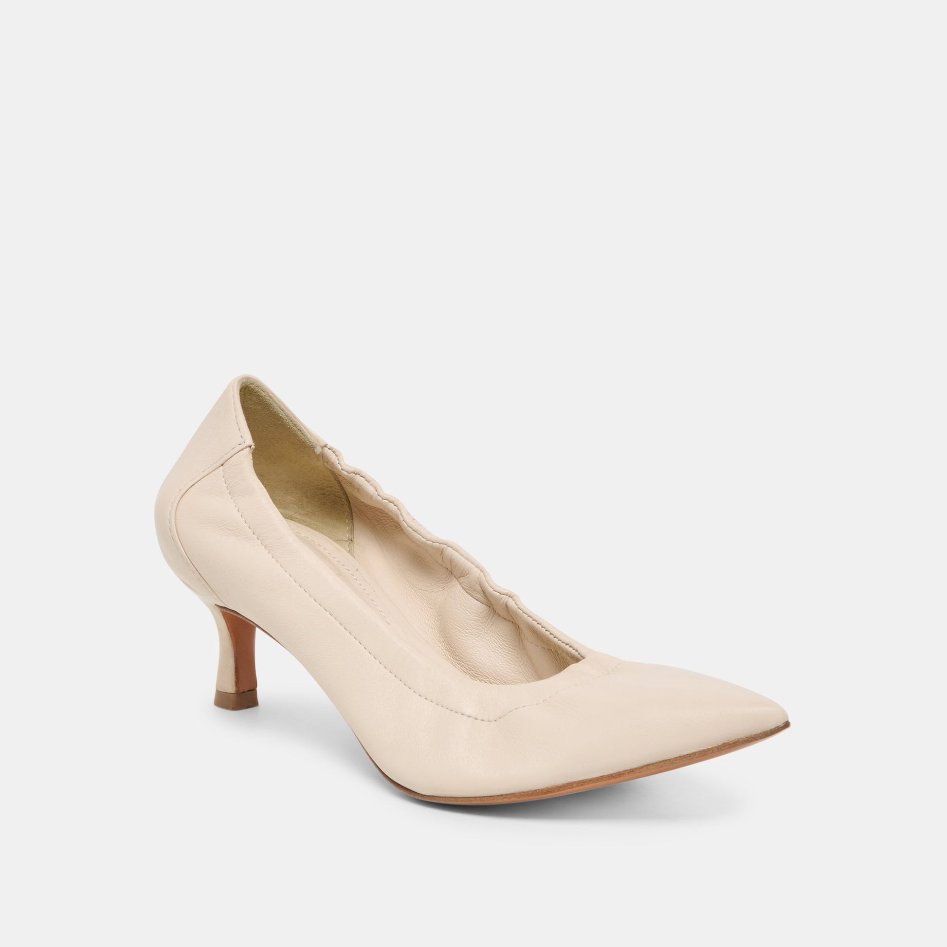 Dolce Vita Celtin Off White Leather Heels