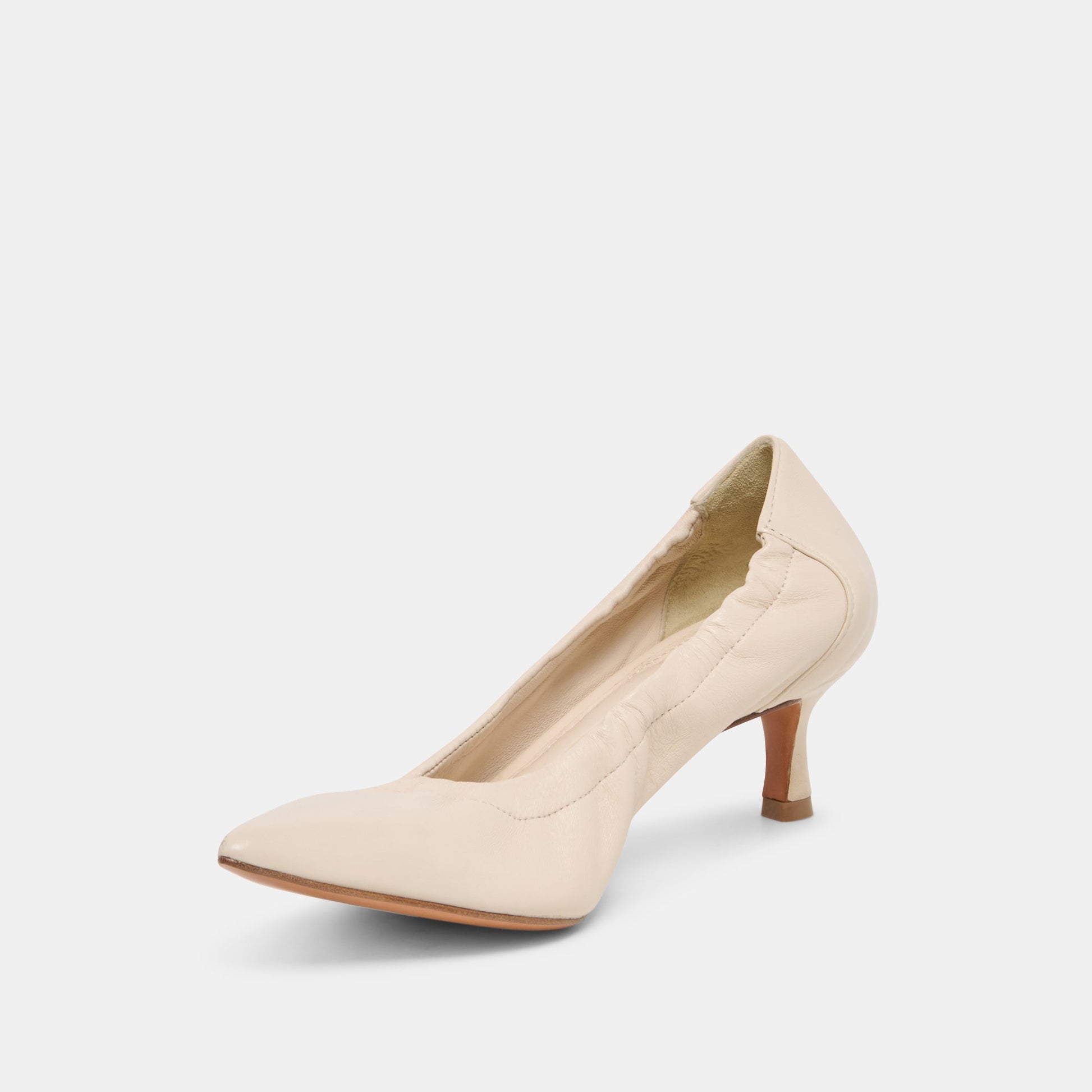 Dolce Vita Celtin Off White Leather Heels